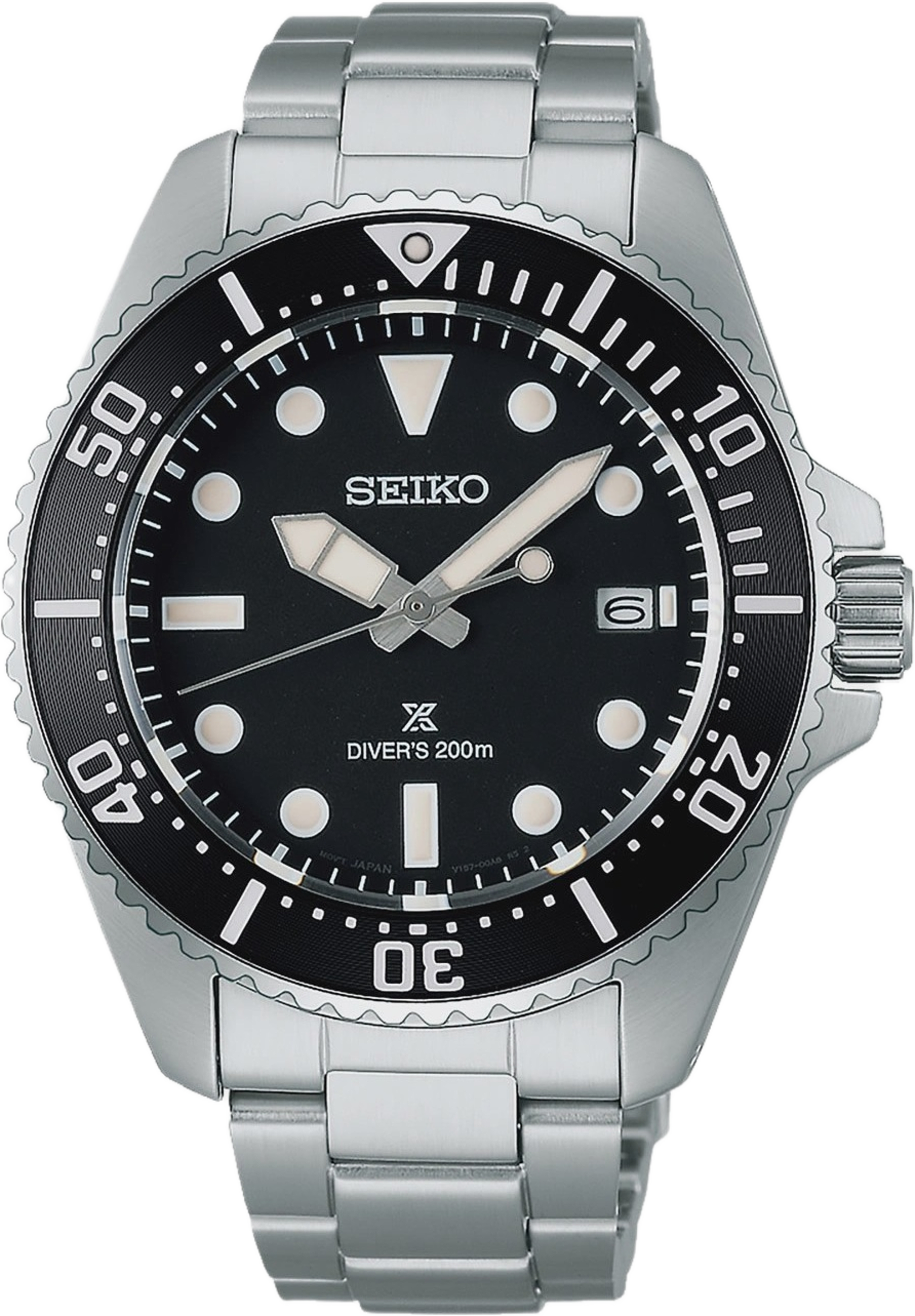 Seiko Prospex Svart/stål, Stållänk - Sne597p1, från Seiko, i färgen 1. Klicka för att öppna bilden i stort format