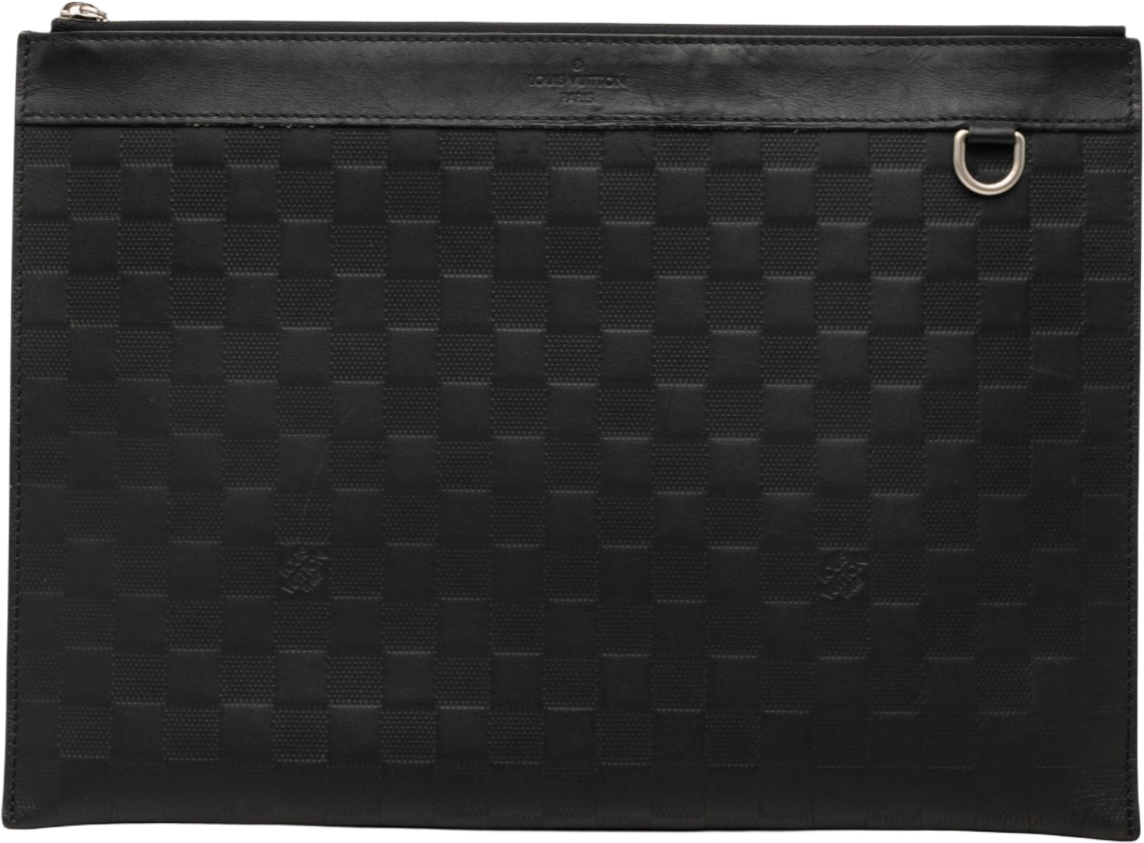 Louis Vuitton Damier Infini Pochette Discovery Gm, från Luxclusif, i färgen black. Klicka för att öppna bilden i stort format