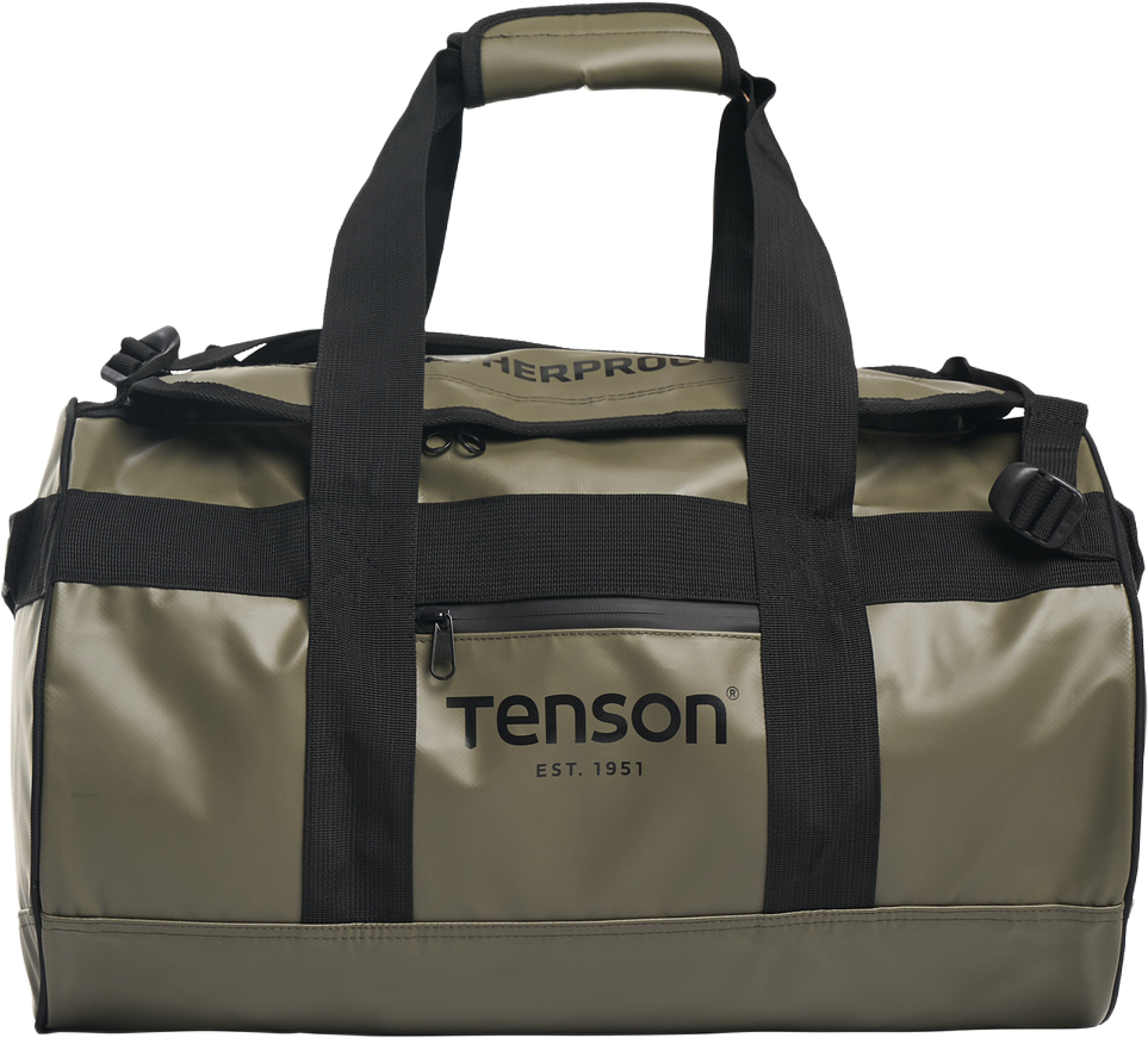 Weatherproof Duffel 35l, från Tenson, i färgen olivgrön. Klicka för att öppna bilden i stort format