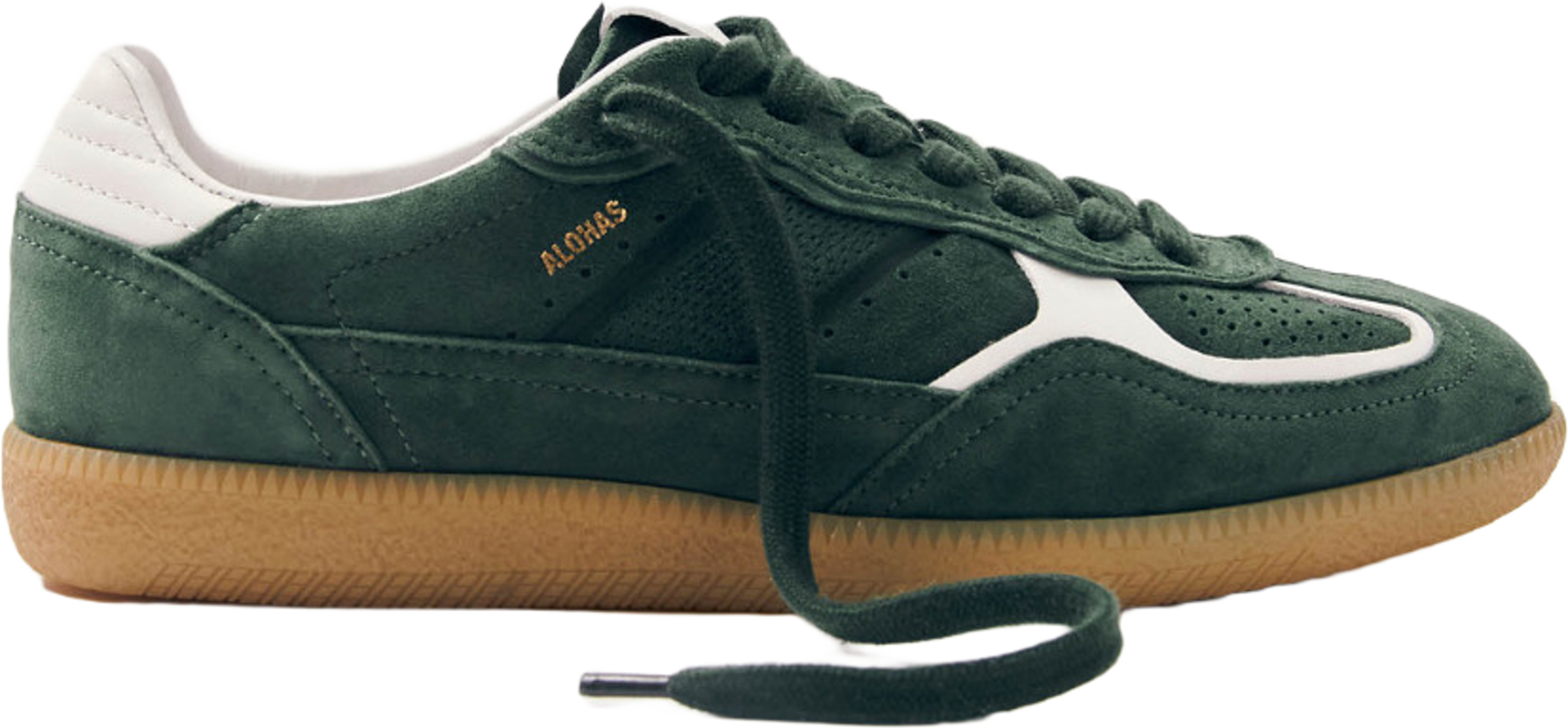 Tb.490 Rife Forest Green Leather Sneakers
