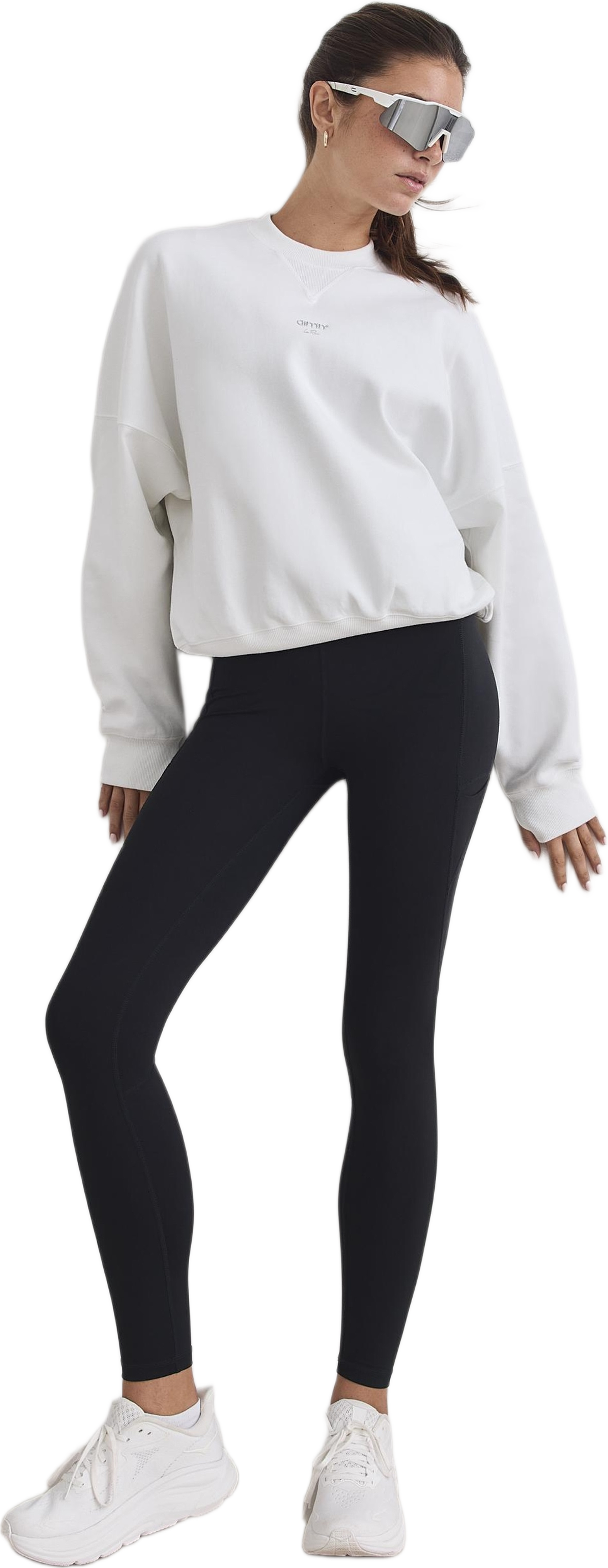 Le Run Running Sweatshirt, från aim'n, i färgen white. Klicka för att öppna bilden i stort format