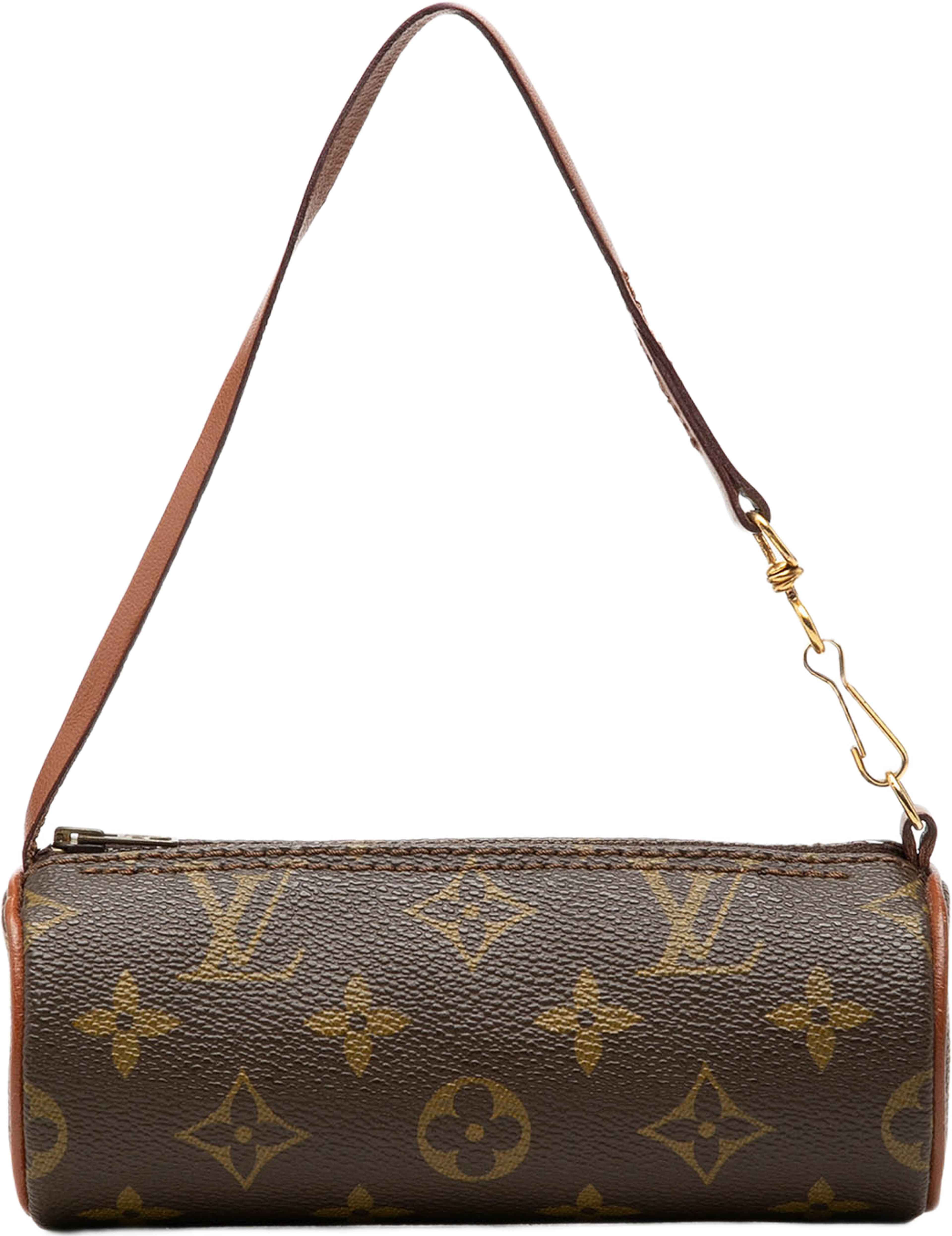 Louis Vuitton Monogram Papillon Pochette, från Luxclusif, i färgen brun. Klicka för att öppna bilden i stort format