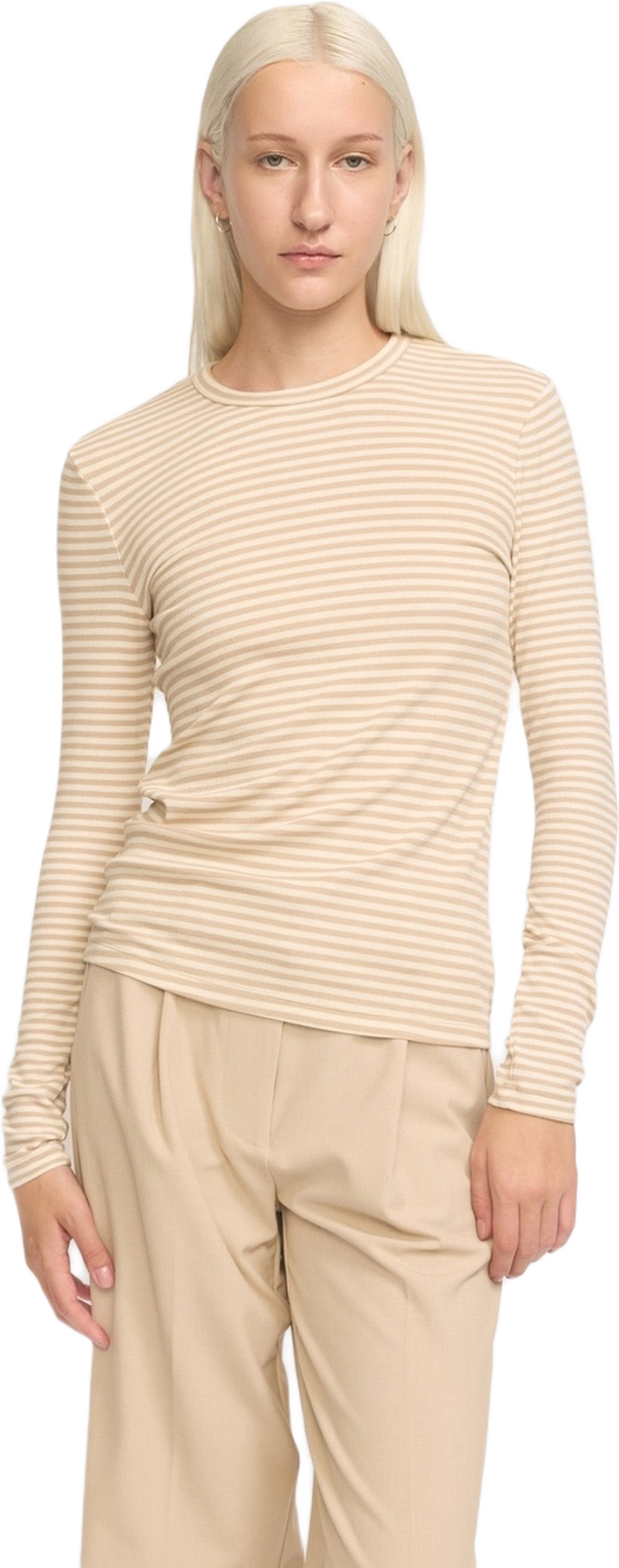 Srfenja Stripe O-neck Top