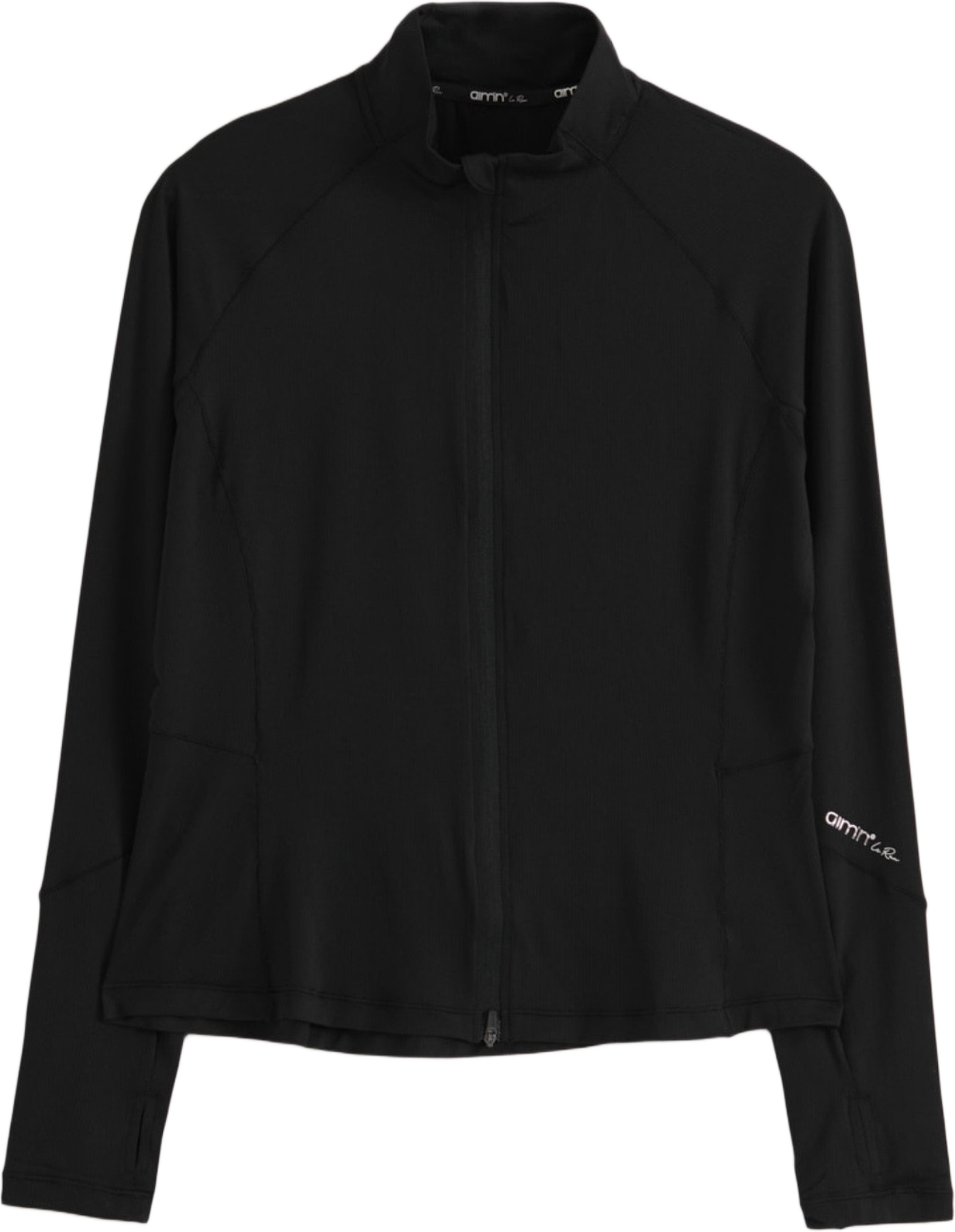 Running Zip Long Sleeve, från aim'n, i färgen black. Klicka för att öppna bilden i stort format