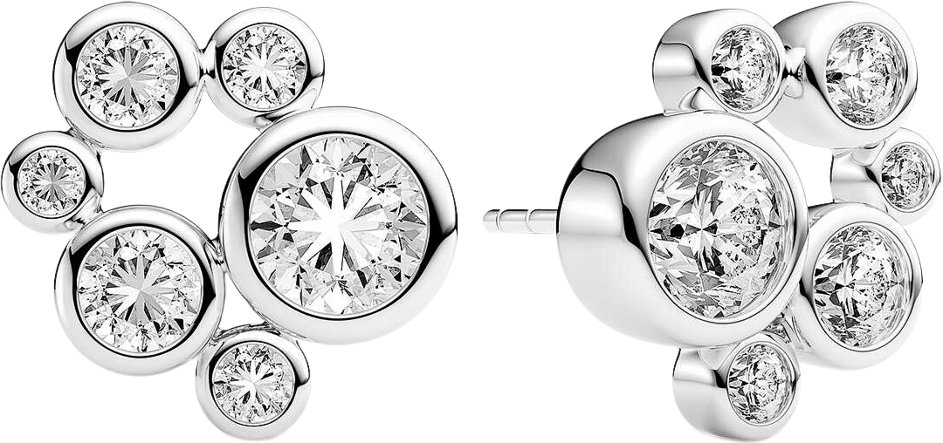 Sardinien Sei Earrings, från Sif Jakobs Jewellery, i färgen silver. Klicka för att öppna bilden i stort format