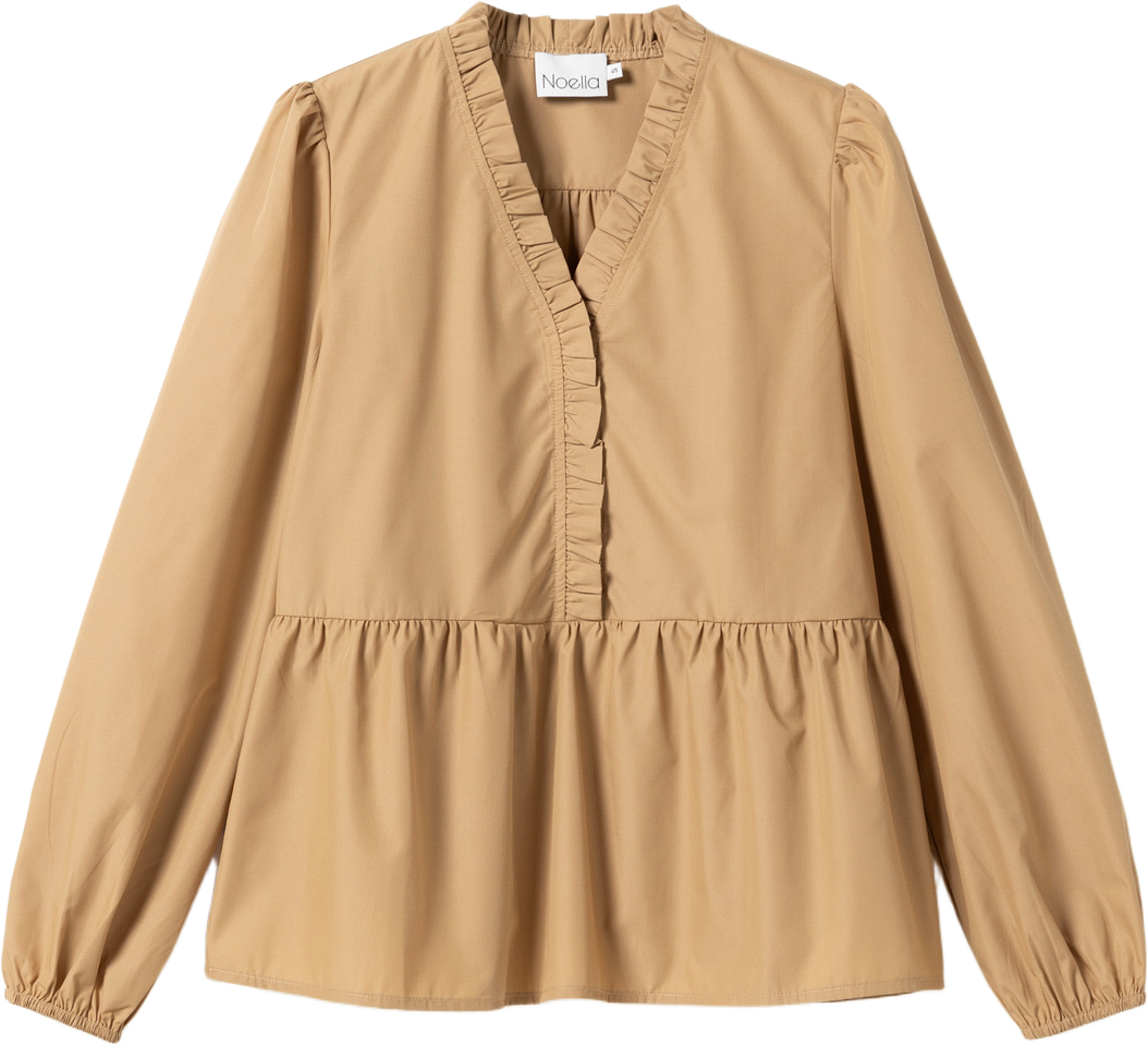 Matti Blouse - Sand, från Noella, i färgen sand. Klicka för att öppna bilden i stort format