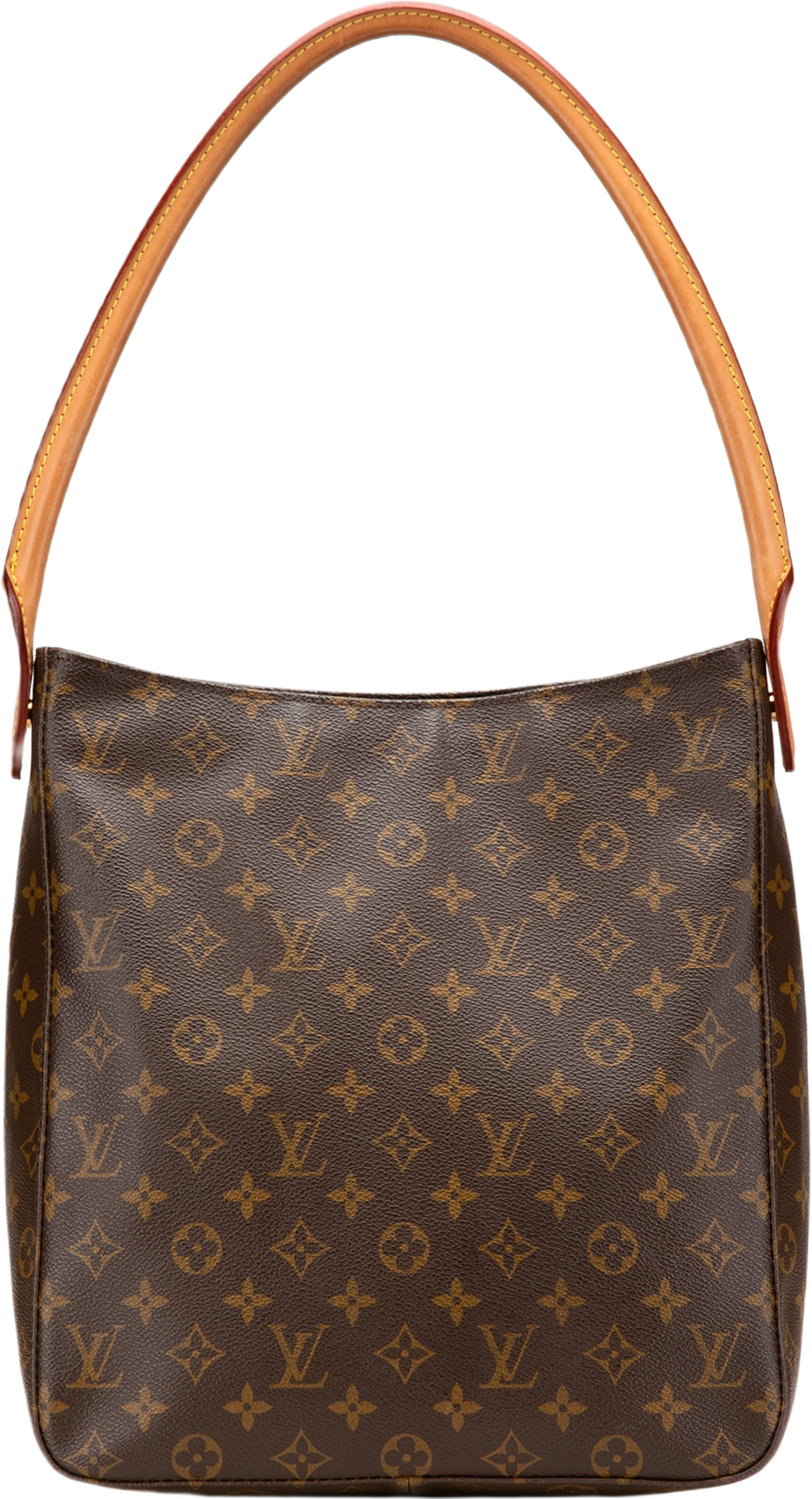 Louis Vuitton Monogram Looping Gm, från Luxclusif, i färgen brown.