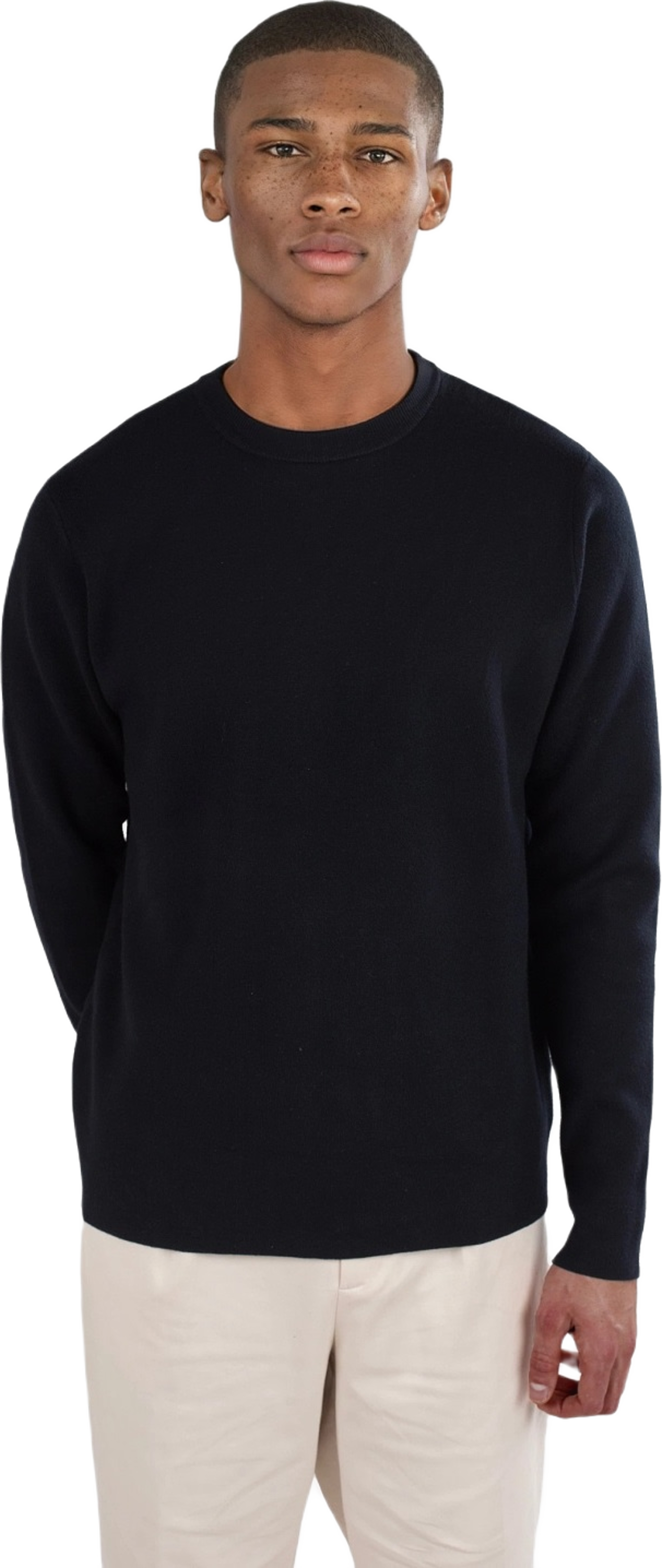Clark Knitted Round Neck - Black