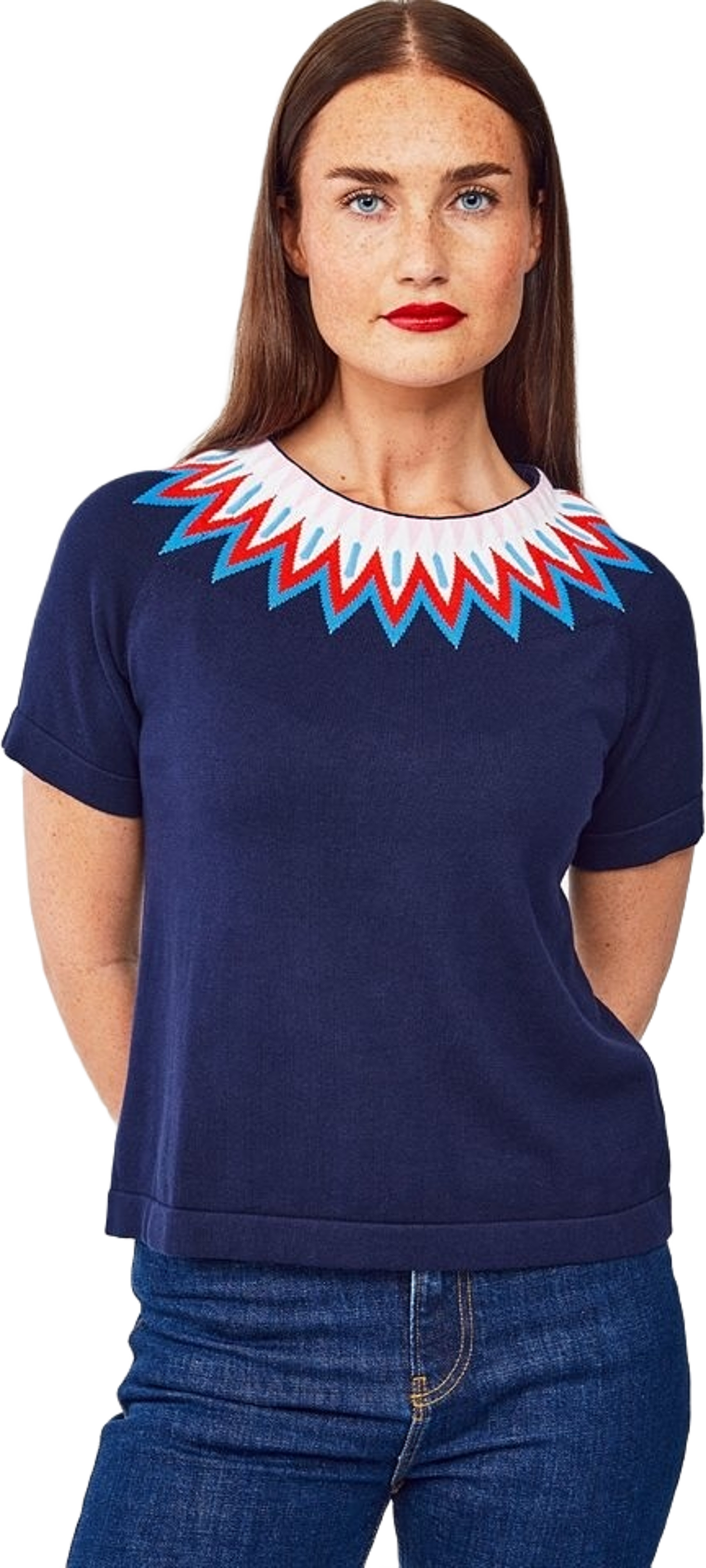- Christina Ss Jumper Navy