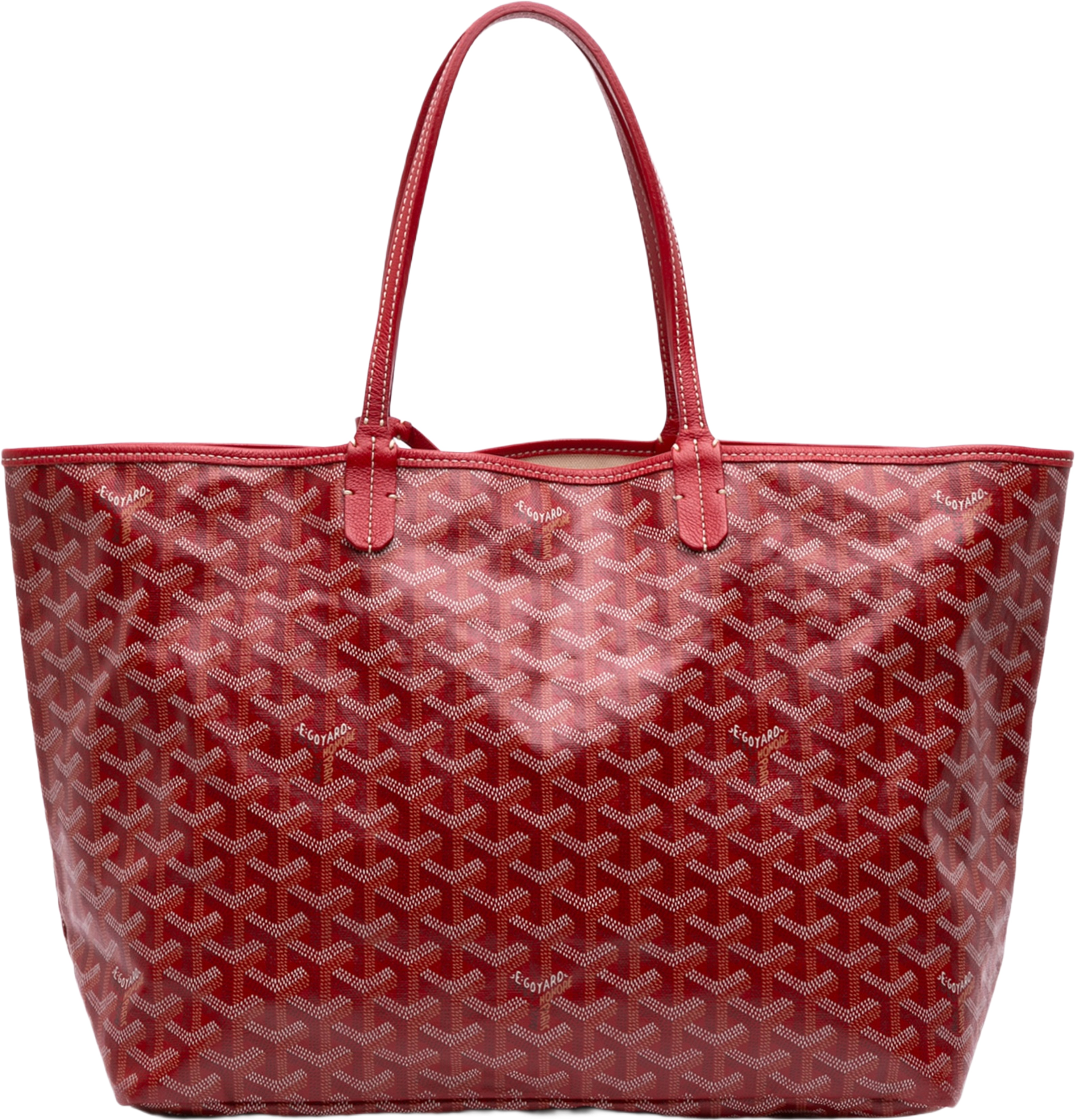 Goyard Goyardine Saint Louis Pm, från Luxclusif, i färgen red.