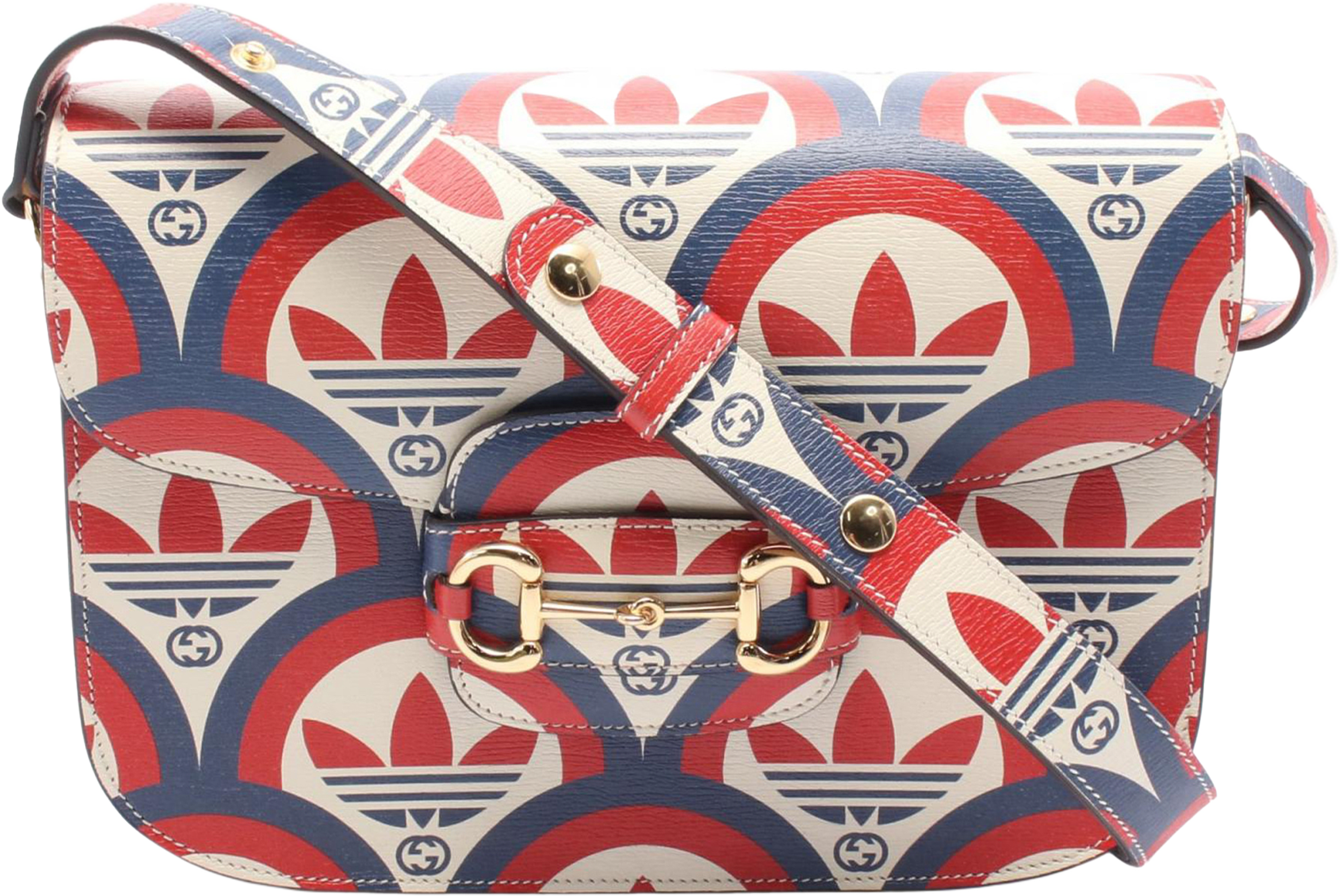 Gucci Adidas Horsebit 1955 Leather Shoulder Bag