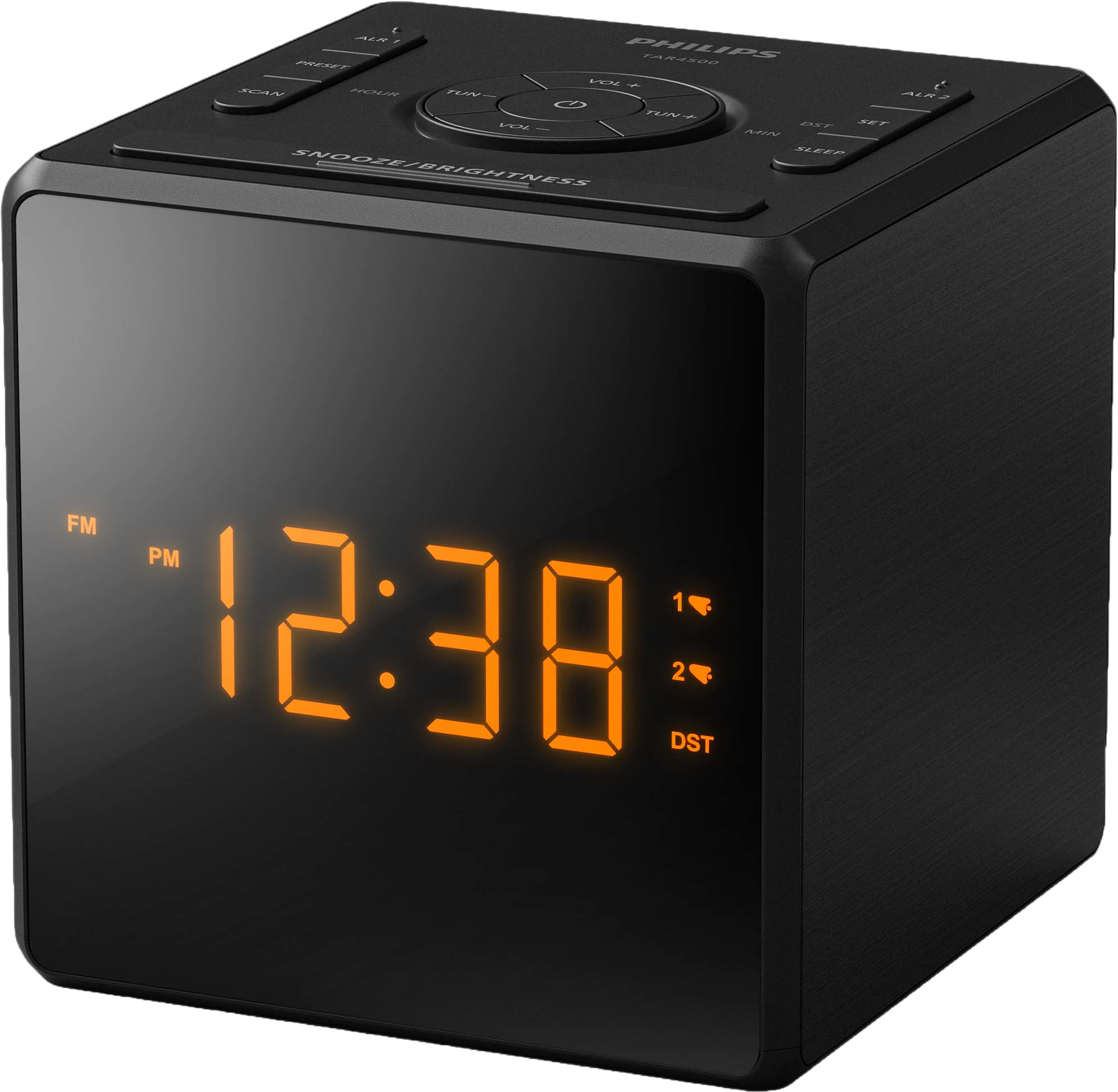 Klockradio Tar4500/10, från Philips, i färgen svart. Klicka för att öppna bilden i stort format
