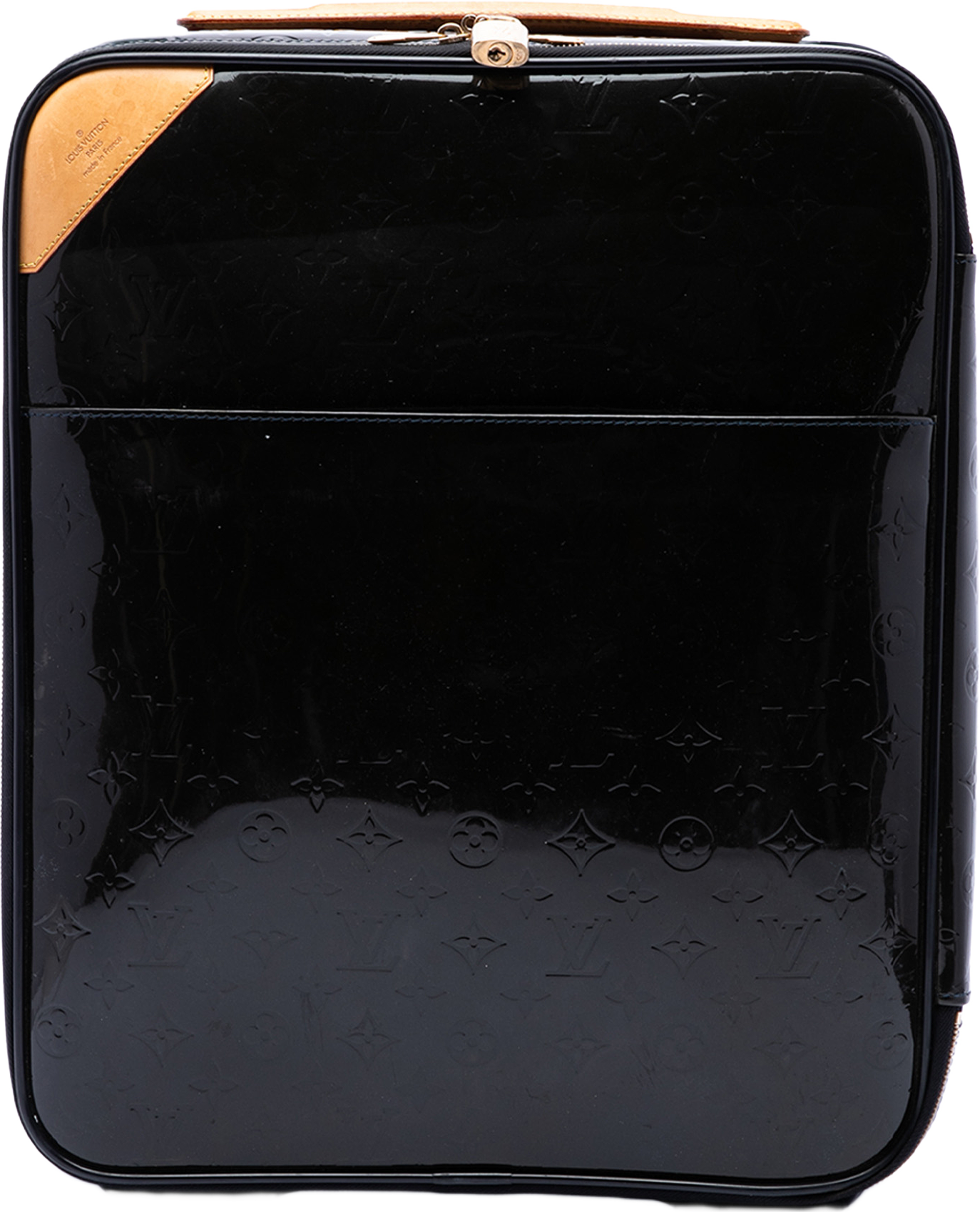 Louis Vuitton Monogram Vernis Pegase 45, från Luxclusif, i färgen svart. Klicka för att öppna bilden i stort format