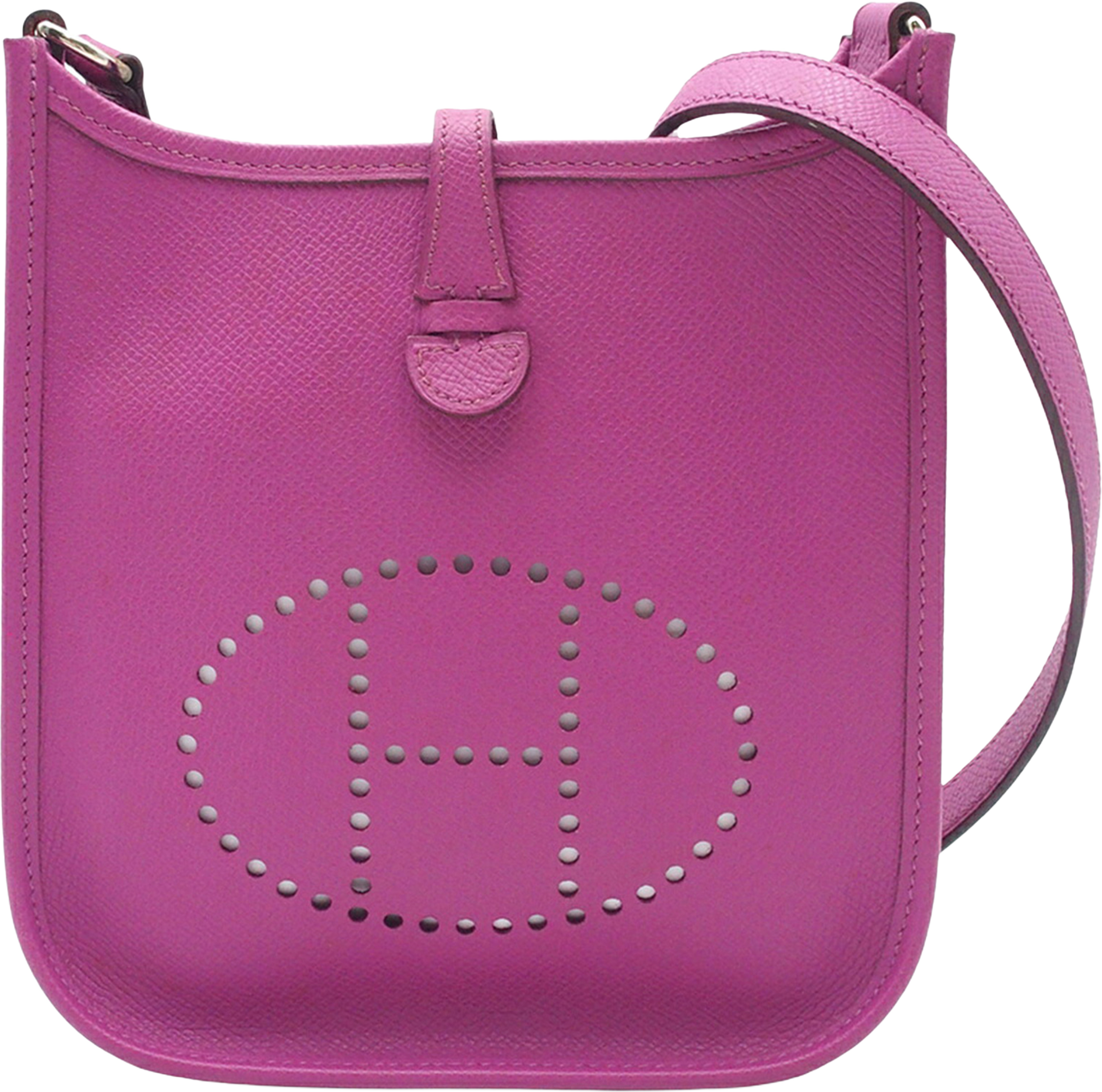 Hermès Epsom Evelyne Tpm, från Luxclusif, i färgen magenta. Klicka för att öppna bilden i stort format