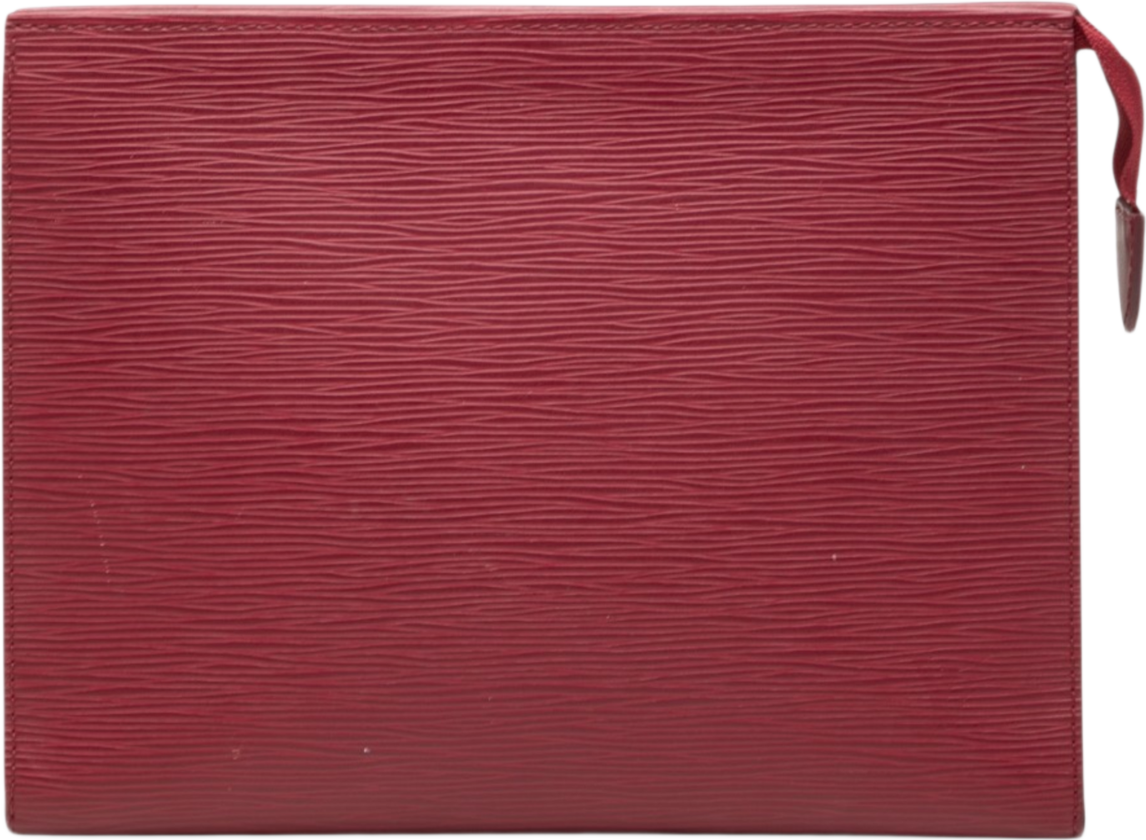 Louis Vuitton Epi Toiletry Pouch 26, från Luxclusif, i färgen röd. Klicka för att öppna bilden i stort format