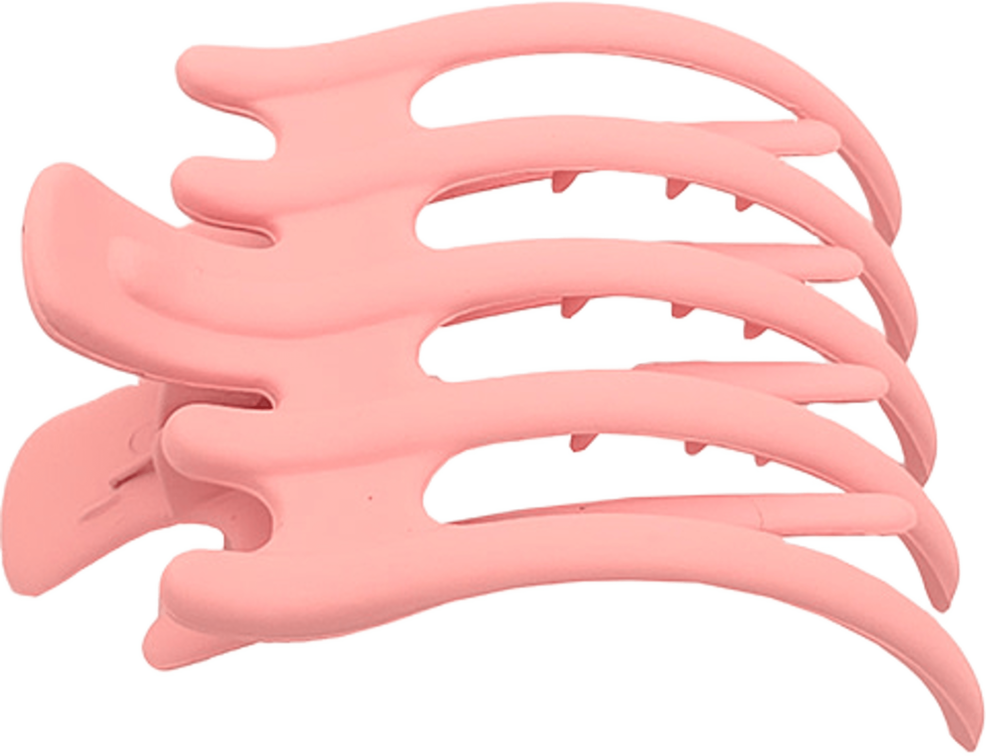 Hårkam I Matt Finish 9,5x6,5cm, från Complement, i färgen pink. Klicka för att öppna bilden i stort format