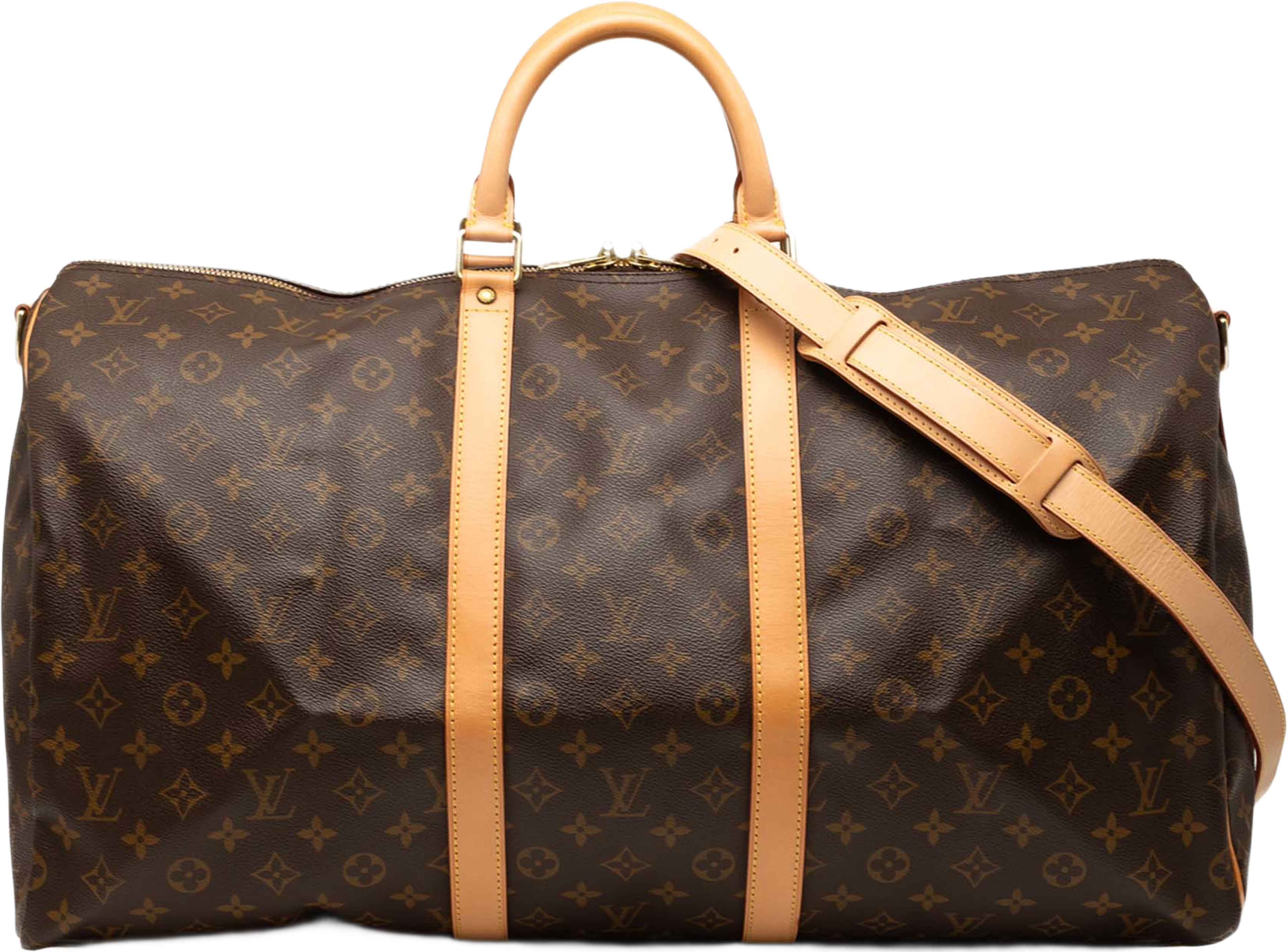 Louis Vuitton Monogram Keepall Bandouliere 50, från Luxclusif, i färgen brun. Klicka för att öppna bilden i stort format