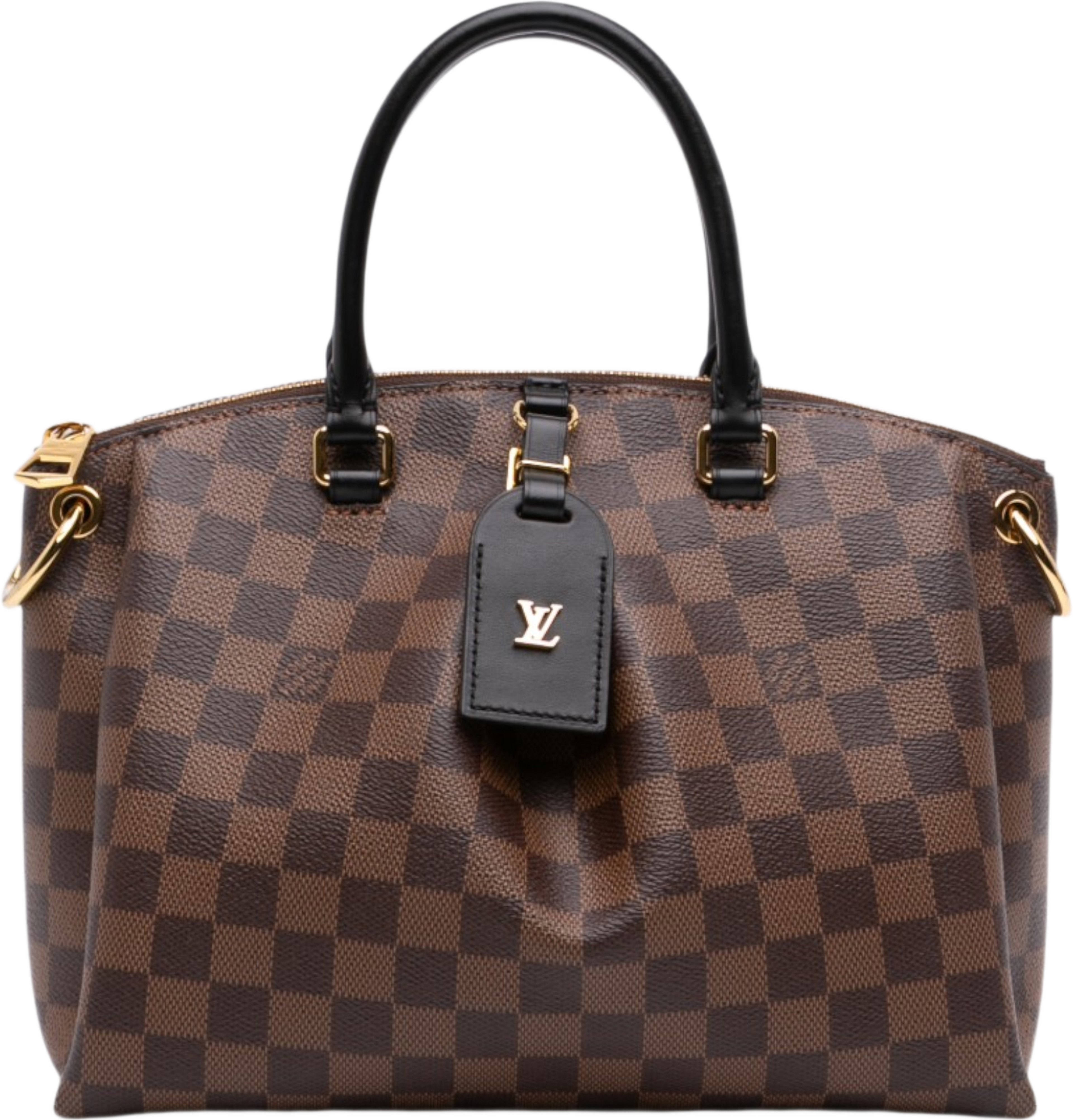 Louis Vuitton Damier Ebene Odeon Tote Pm, från Luxclusif, i färgen brun. Klicka för att öppna bilden i stort format
