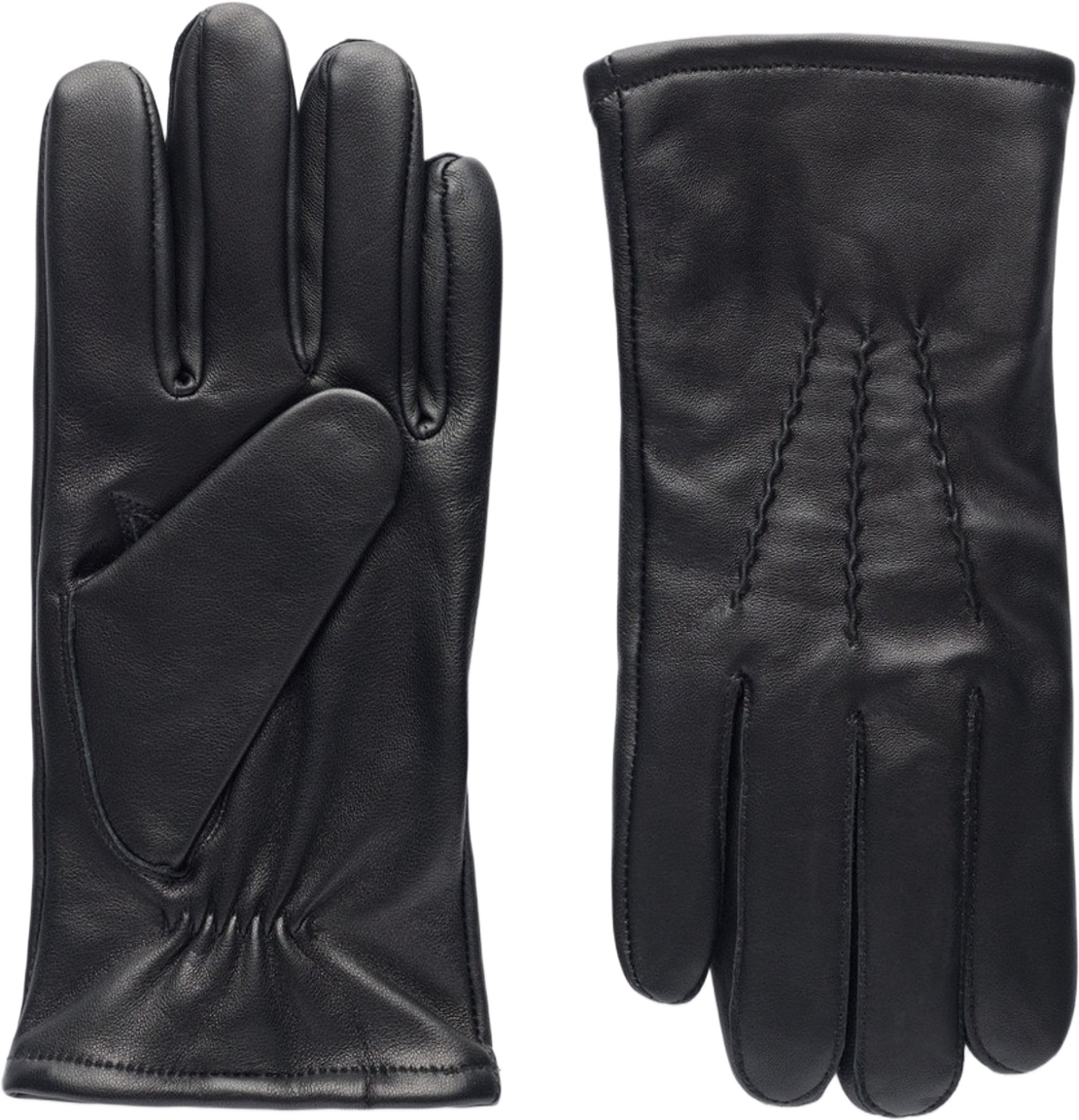 Leather Gloves W/ Touch Function (furano), från John Henric, i färgen black. Klicka för att öppna bilden i stort format
