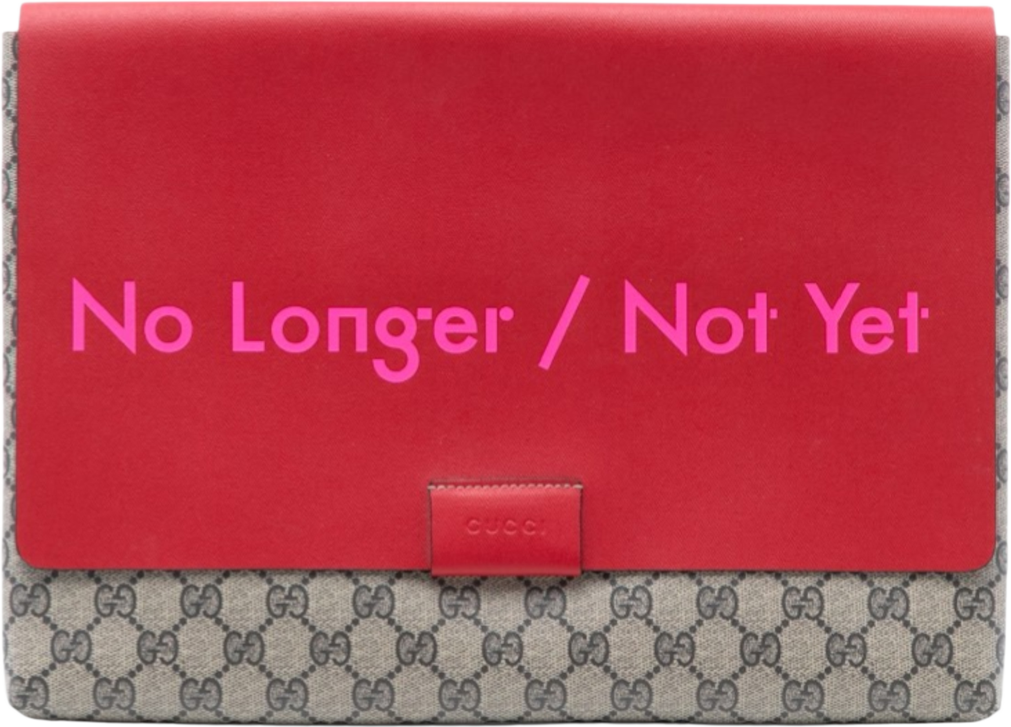 Gucci Gg Supreme No Longer Not Yet Clutch, från Luxclusif, i färgen beige. Klicka för att öppna bilden i stort format