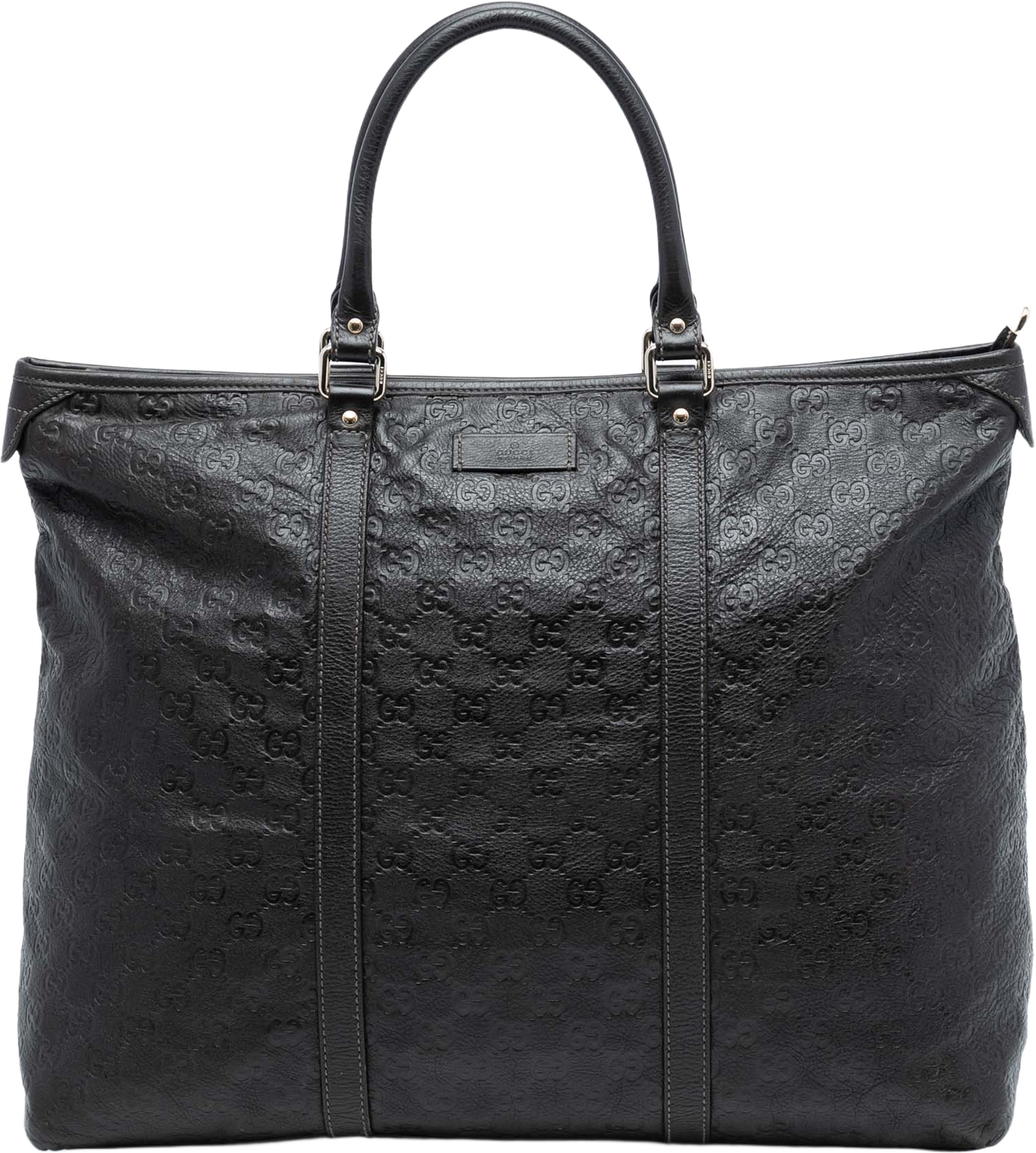 Gucci Guccissima Weekender, från Luxclusif, i färgen dark brown. Klicka för att öppna bilden i stort format