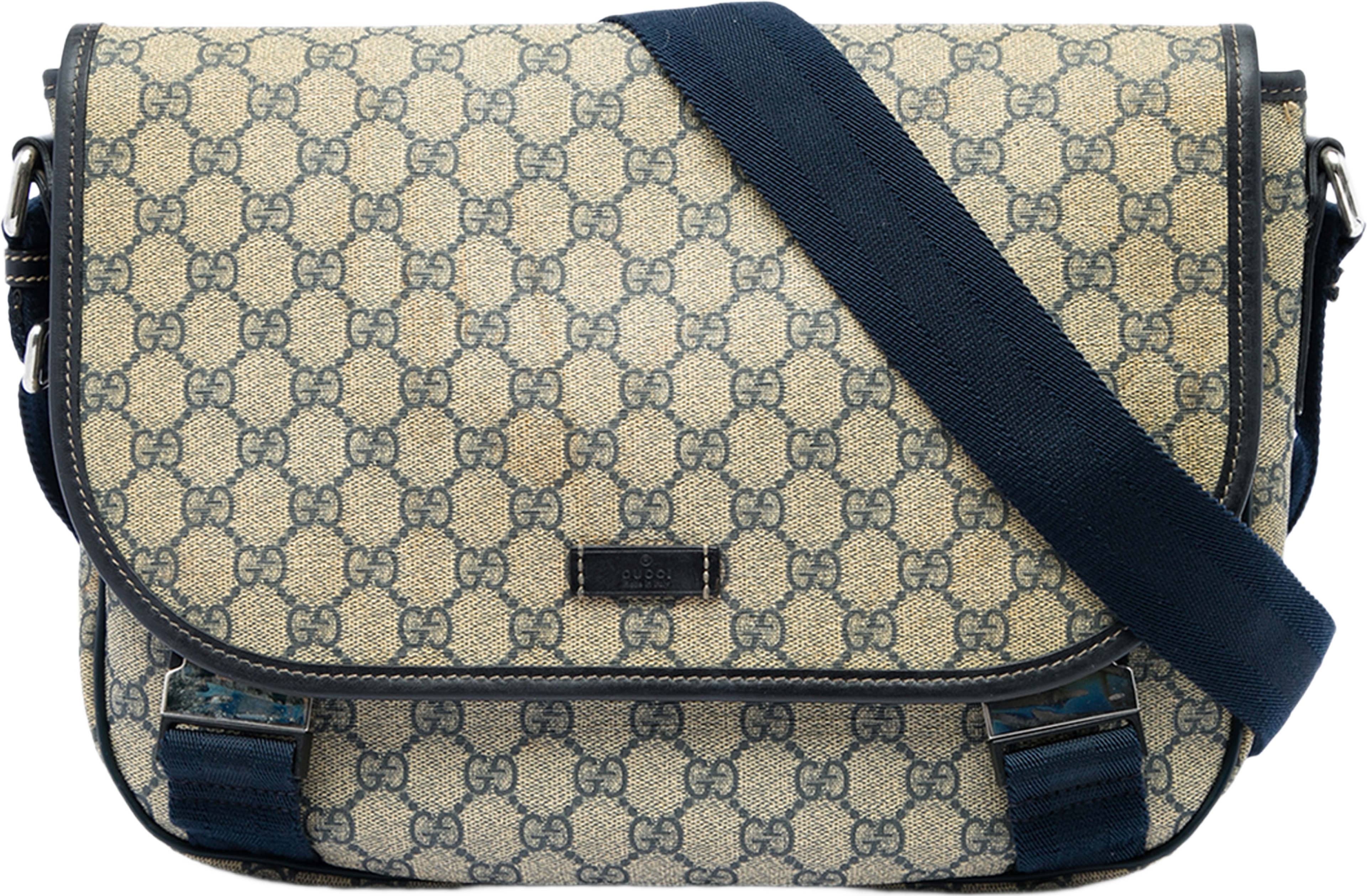 Gucci Gg Supreme Crossbody, från Luxclusif, i färgen beige. Klicka för att öppna bilden i stort format