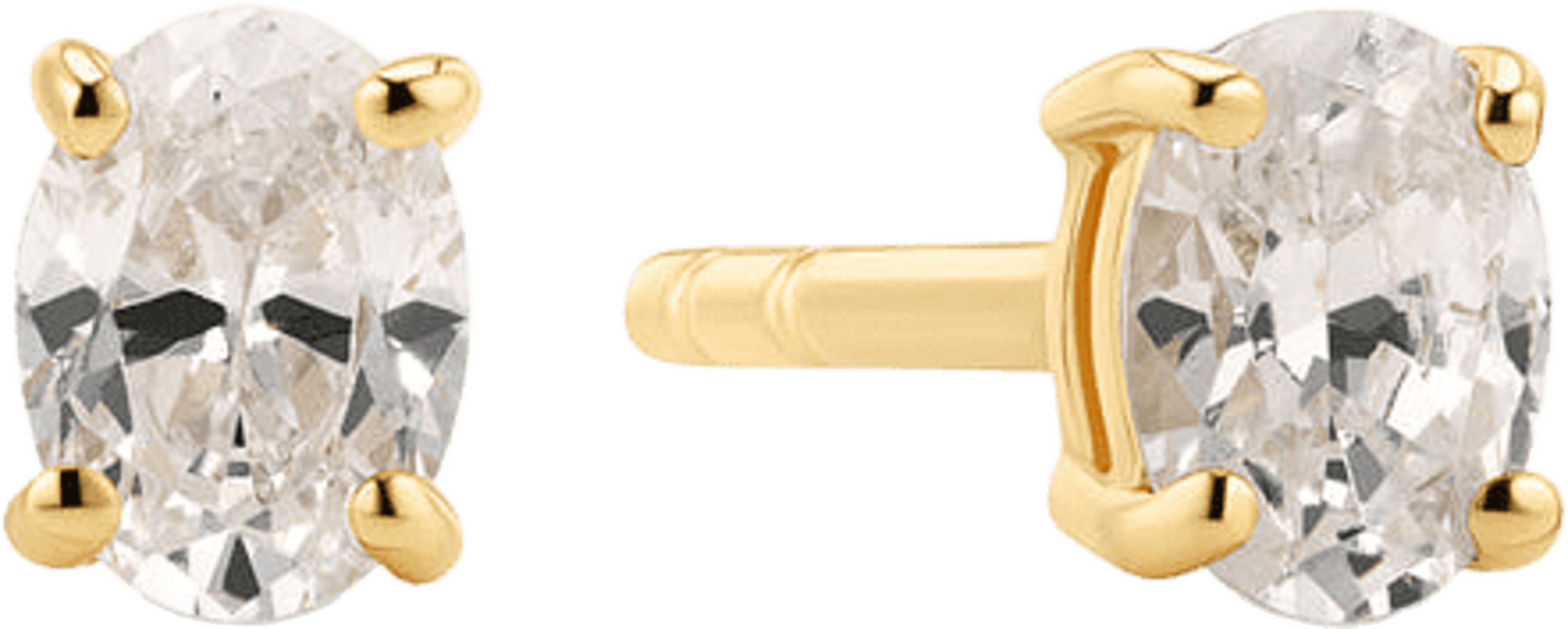 Örhänge Ovale, från Sif Jakobs Jewellery, i färgen 18k gold plated.