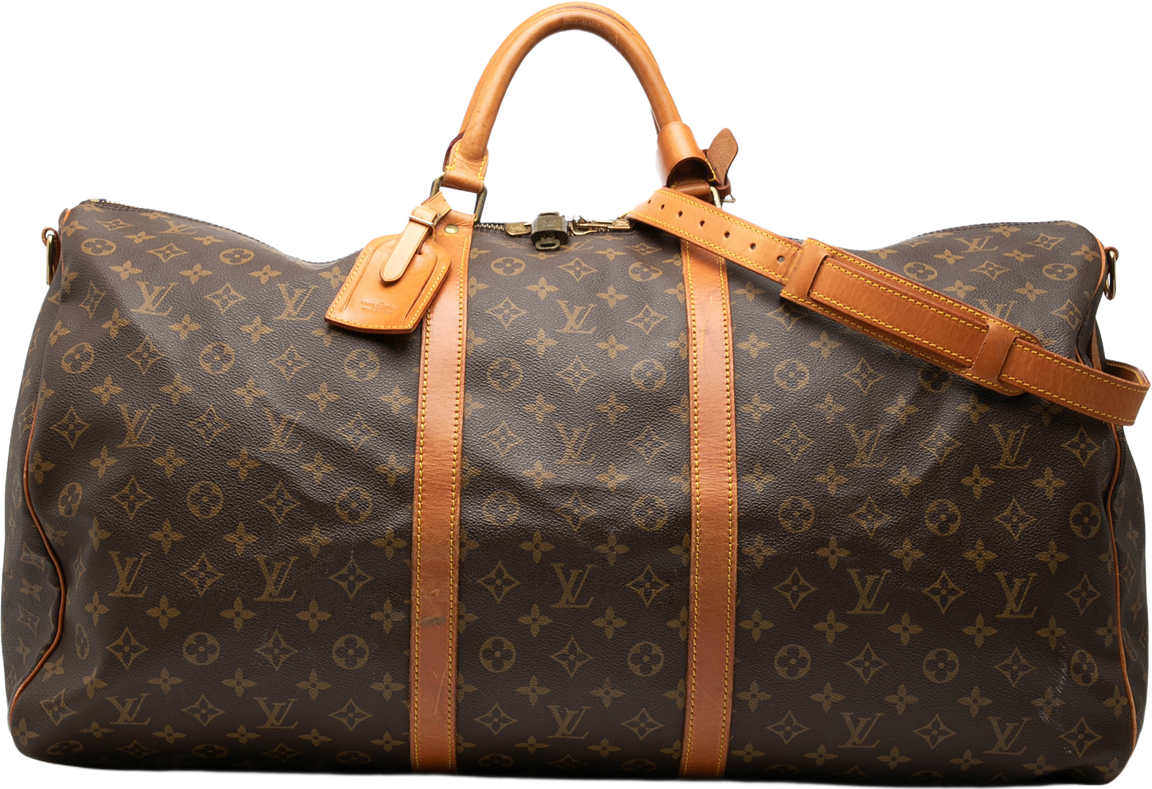 Louis Vuitton Monogram Keepall Bandouliere 60, från Luxclusif, i färgen brown. Klicka för att öppna bilden i stort format