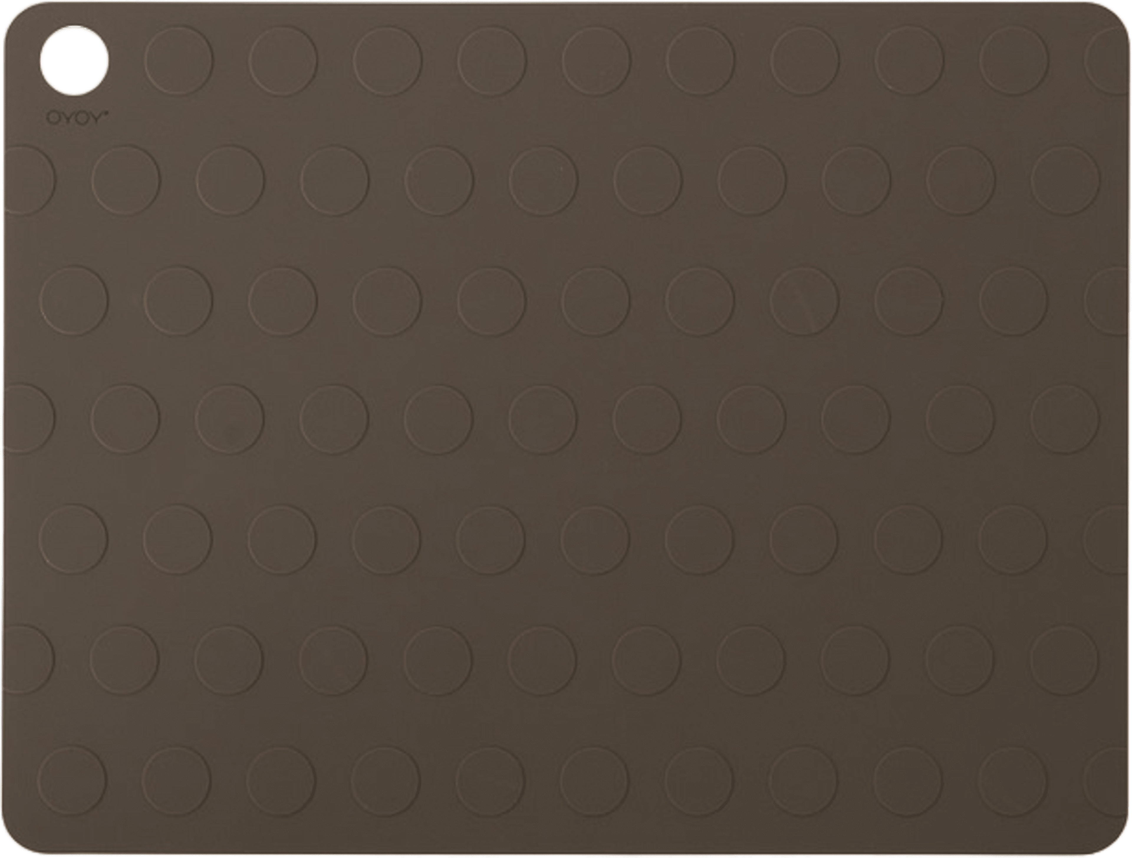 Dotto Placemat - Pack Of 2, från OYOY Living, i färgen choko. Klicka för att öppna bilden i stort format