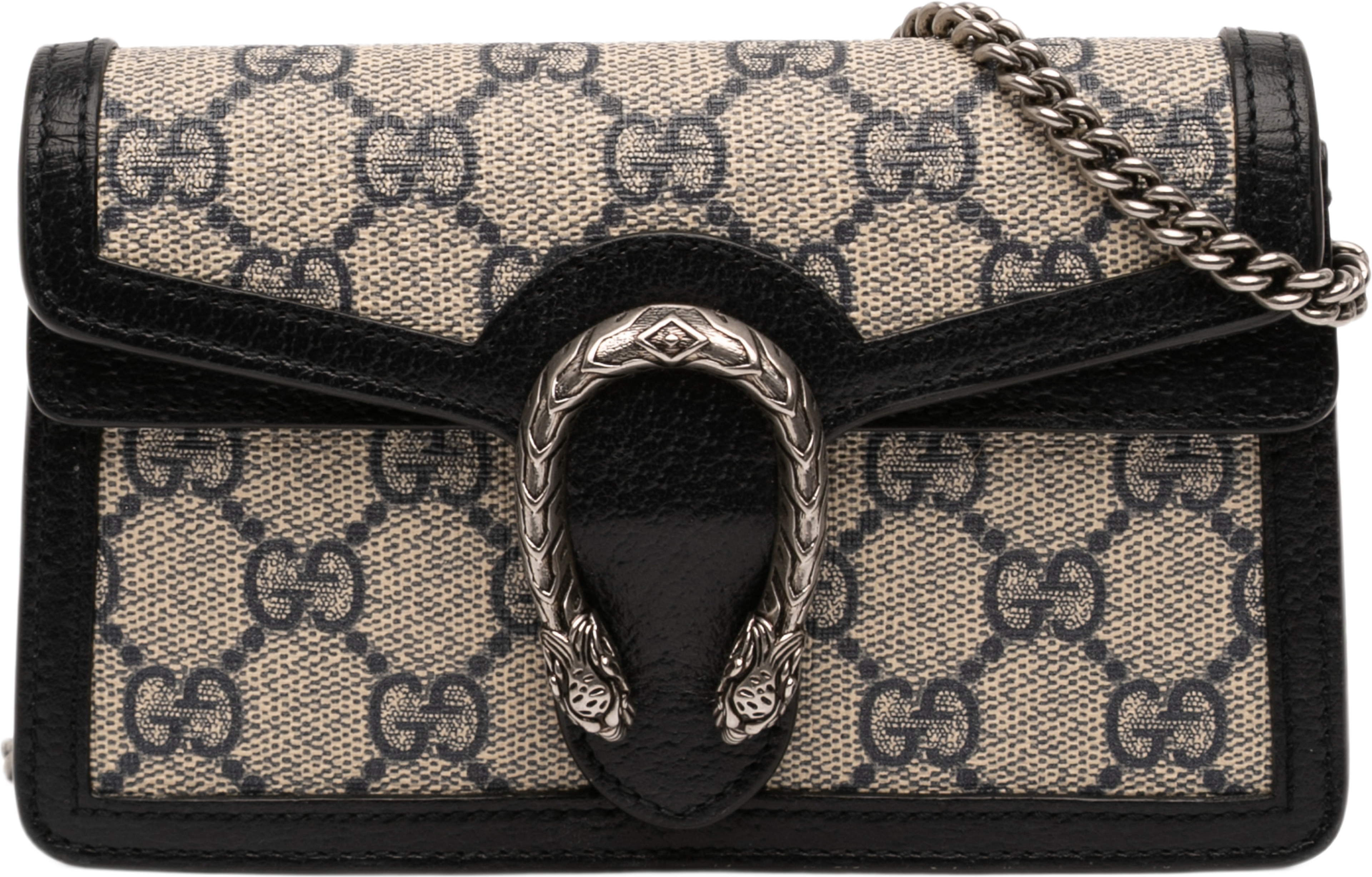 Gucci Mini Gg Supreme Dionysus Crossbody, från Luxclusif, i färgen beige. Klicka för att öppna bilden i stort format