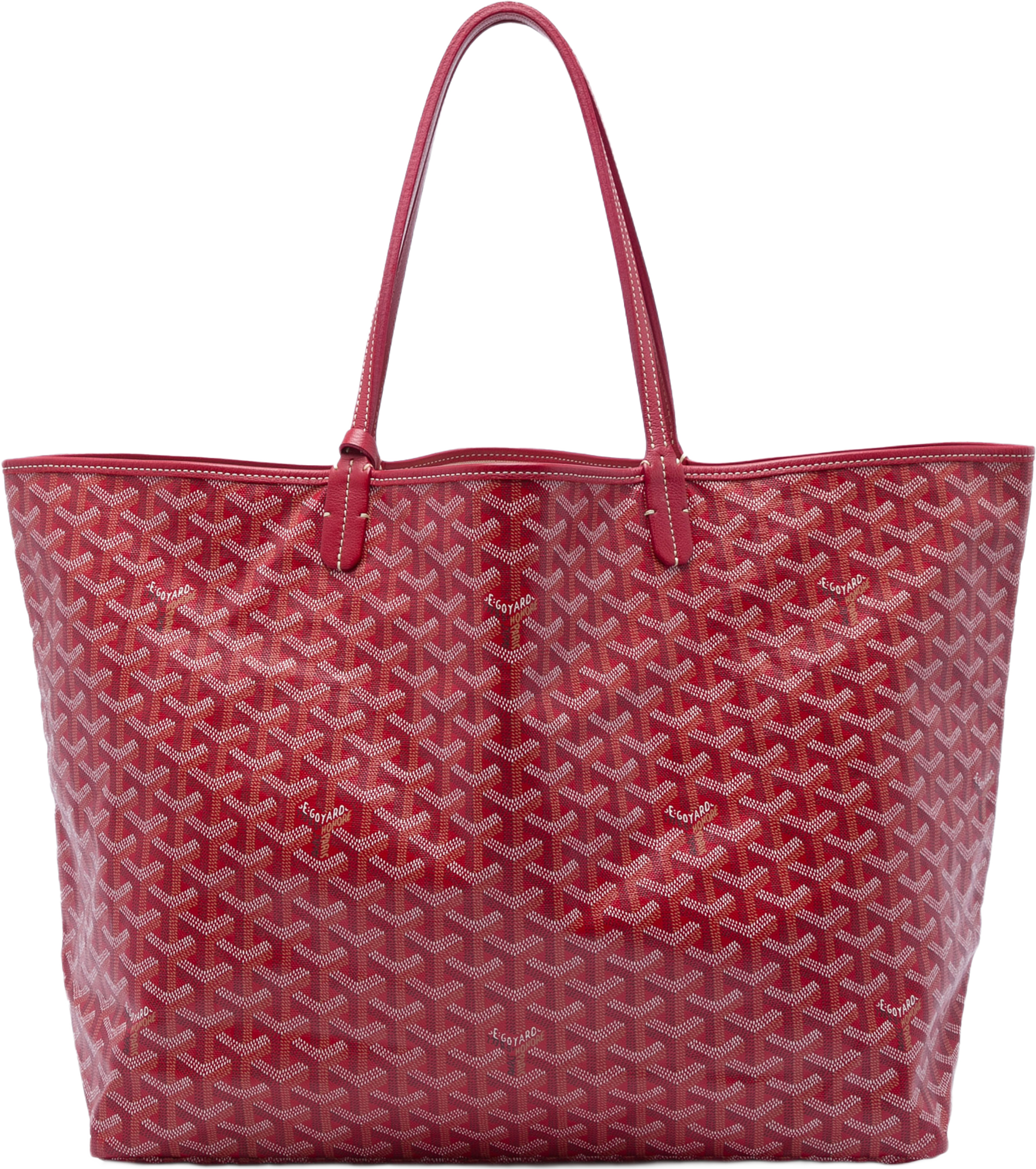 Goyard Goyardine Saint Louis Gm, från Luxclusif, i färgen röd. Klicka för att öppna bilden i stort format