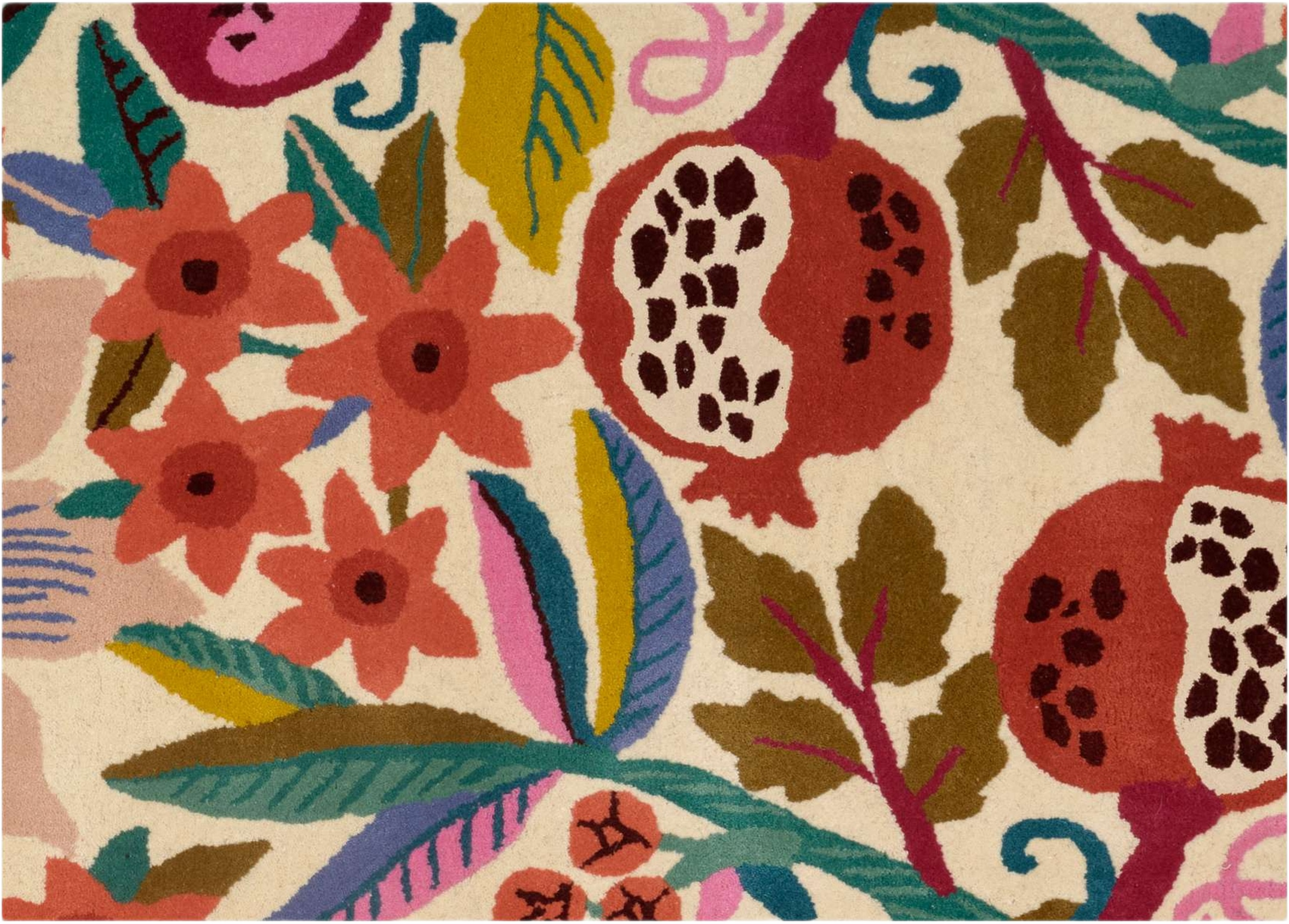 Dörrmatta Pomegranate, från Classic Collection, i färgen white/multi. Klicka för att öppna bilden i stort format