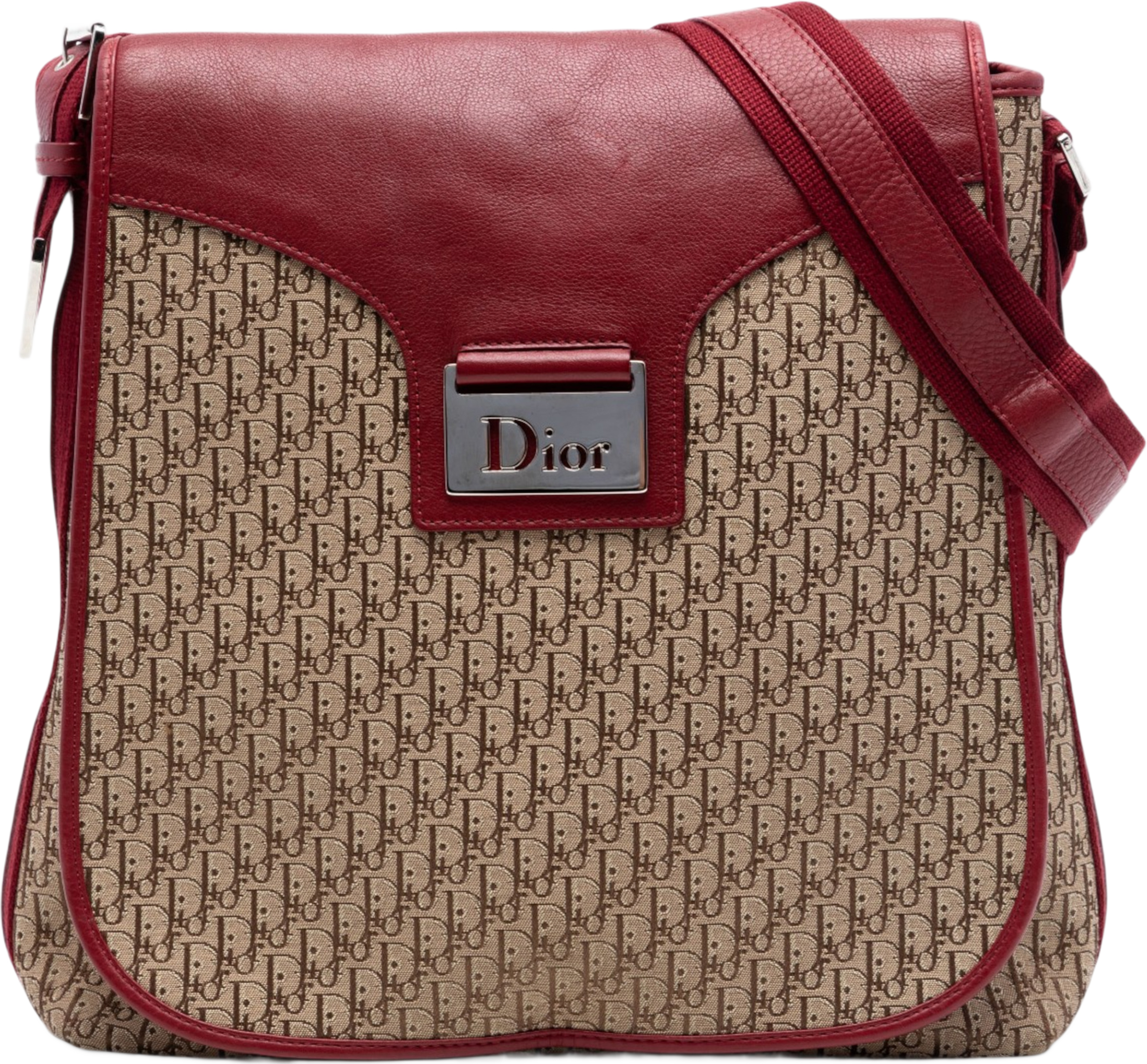 Dior Diorissimo Trotter Canvas Street Chic Crossbody, från Luxclusif, i färgen beige. Klicka för att öppna bilden i stort format