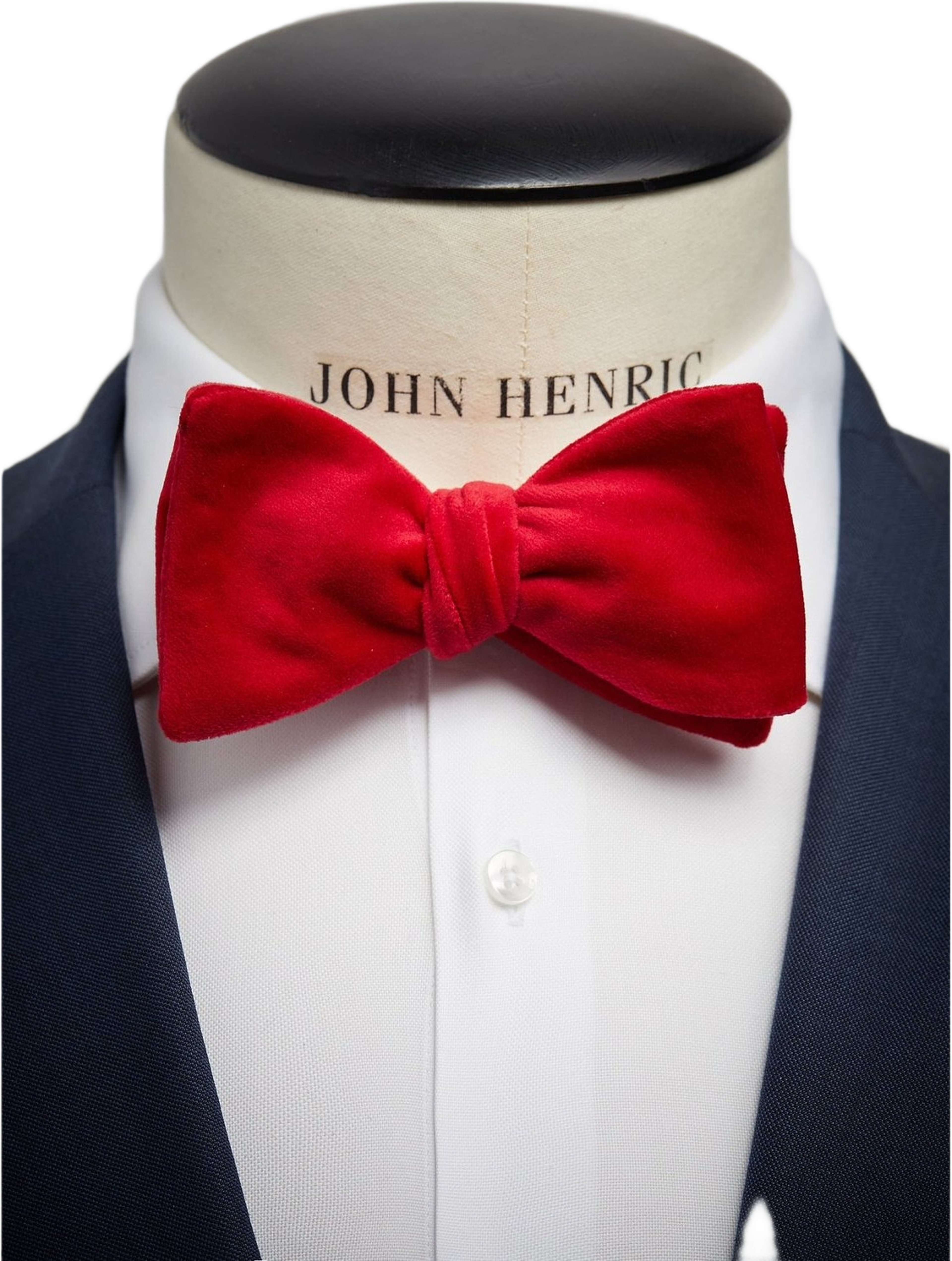 Self Tied Velvet Bow Tie