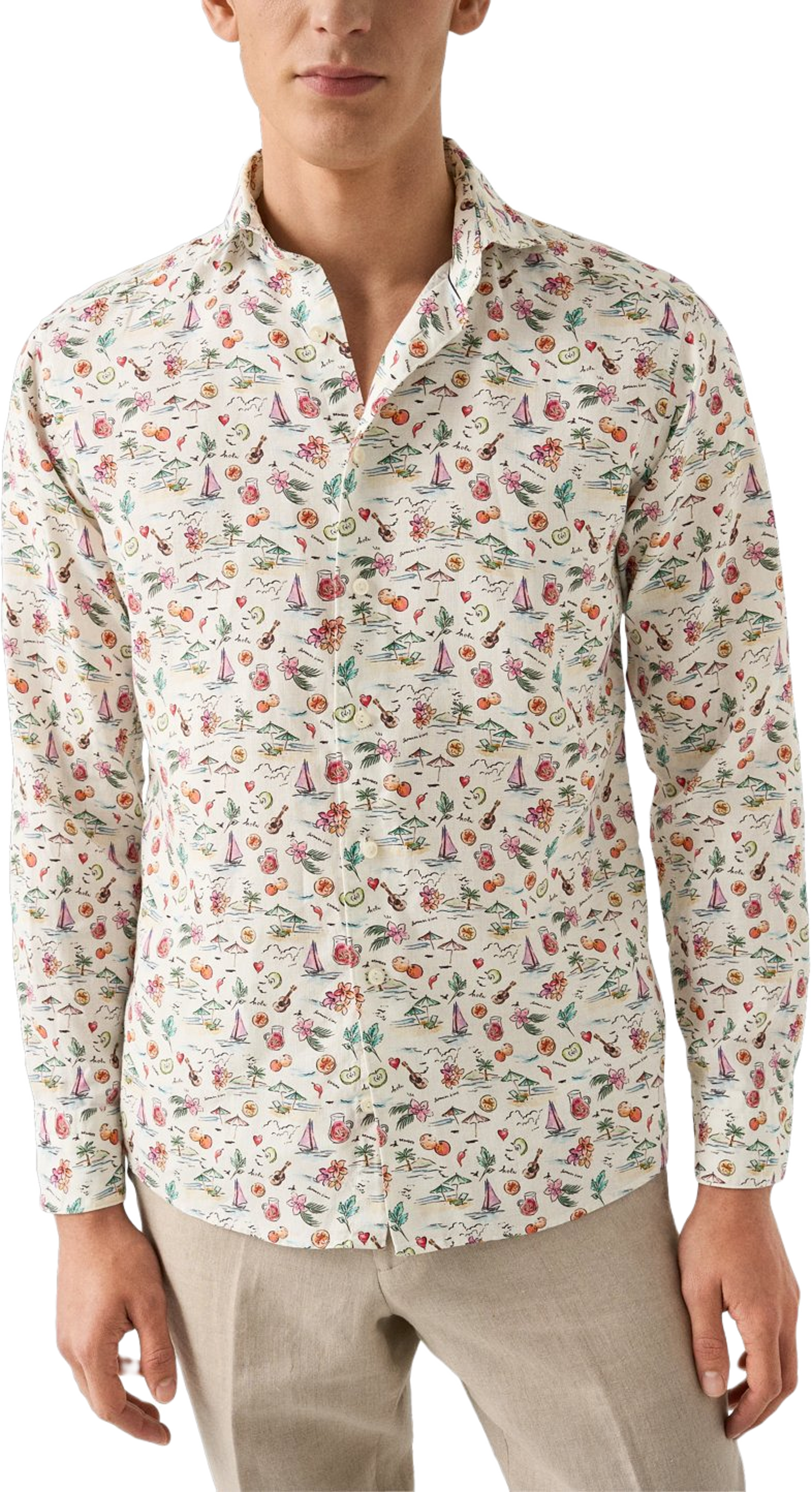 Linneskjorta Slim Fit