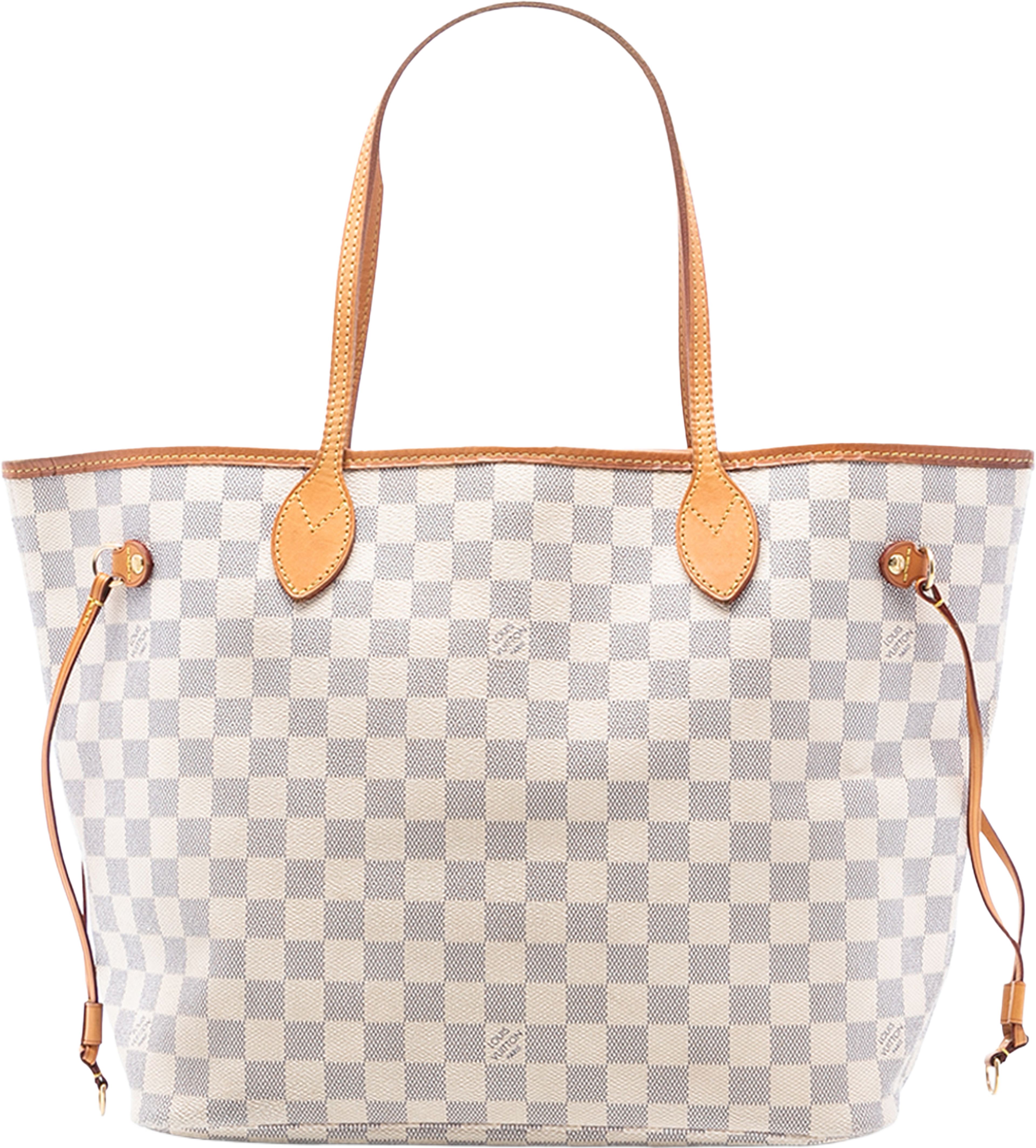 Louis Vuitton Damier Azur Neverfull Mm, från Luxclusif, i färgen white. Klicka för att öppna bilden i stort format