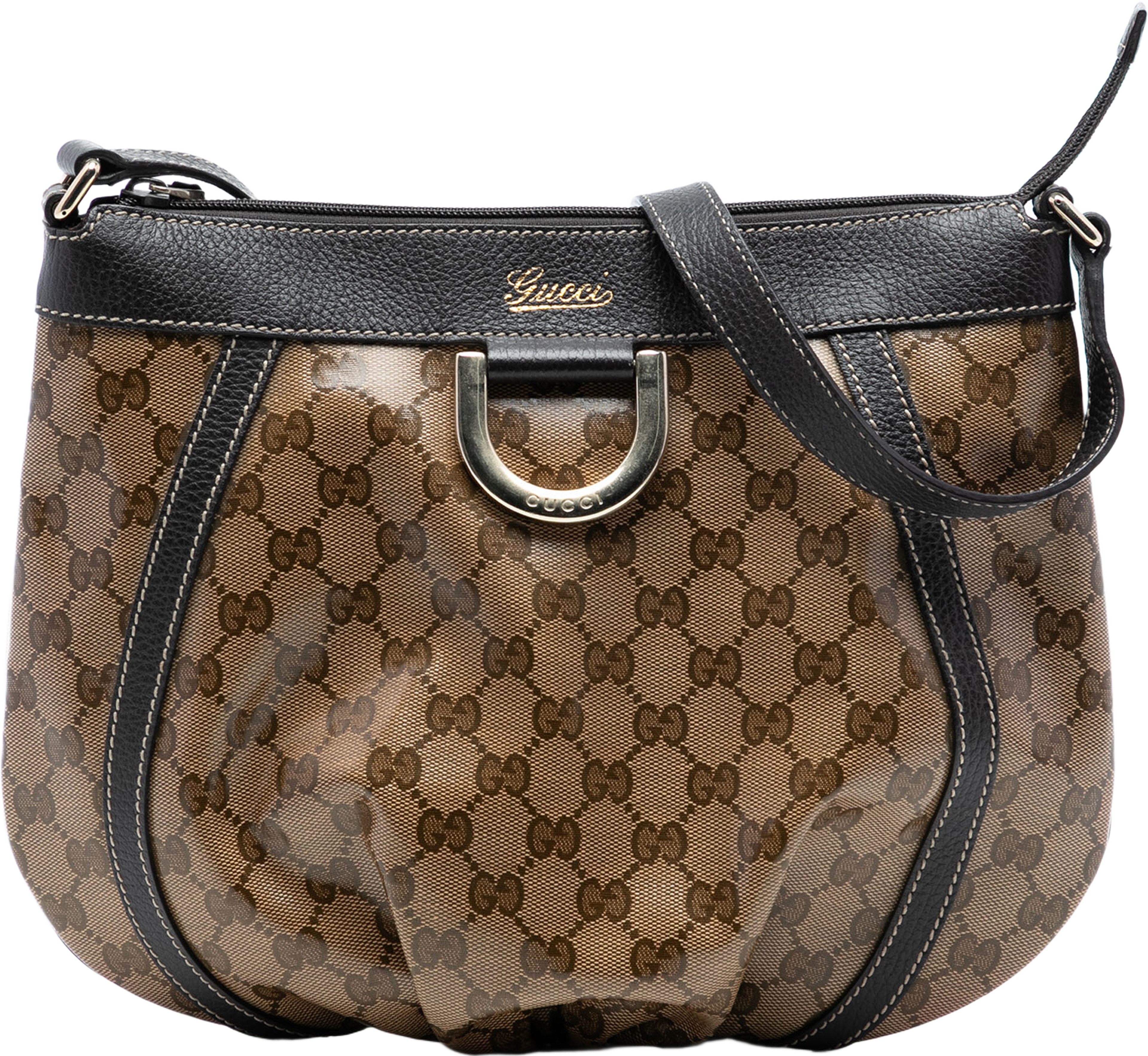 Gucci Gg Crystal Abbey D Ring Crossbody, från Luxclusif, i färgen brown. Klicka för att öppna bilden i stort format