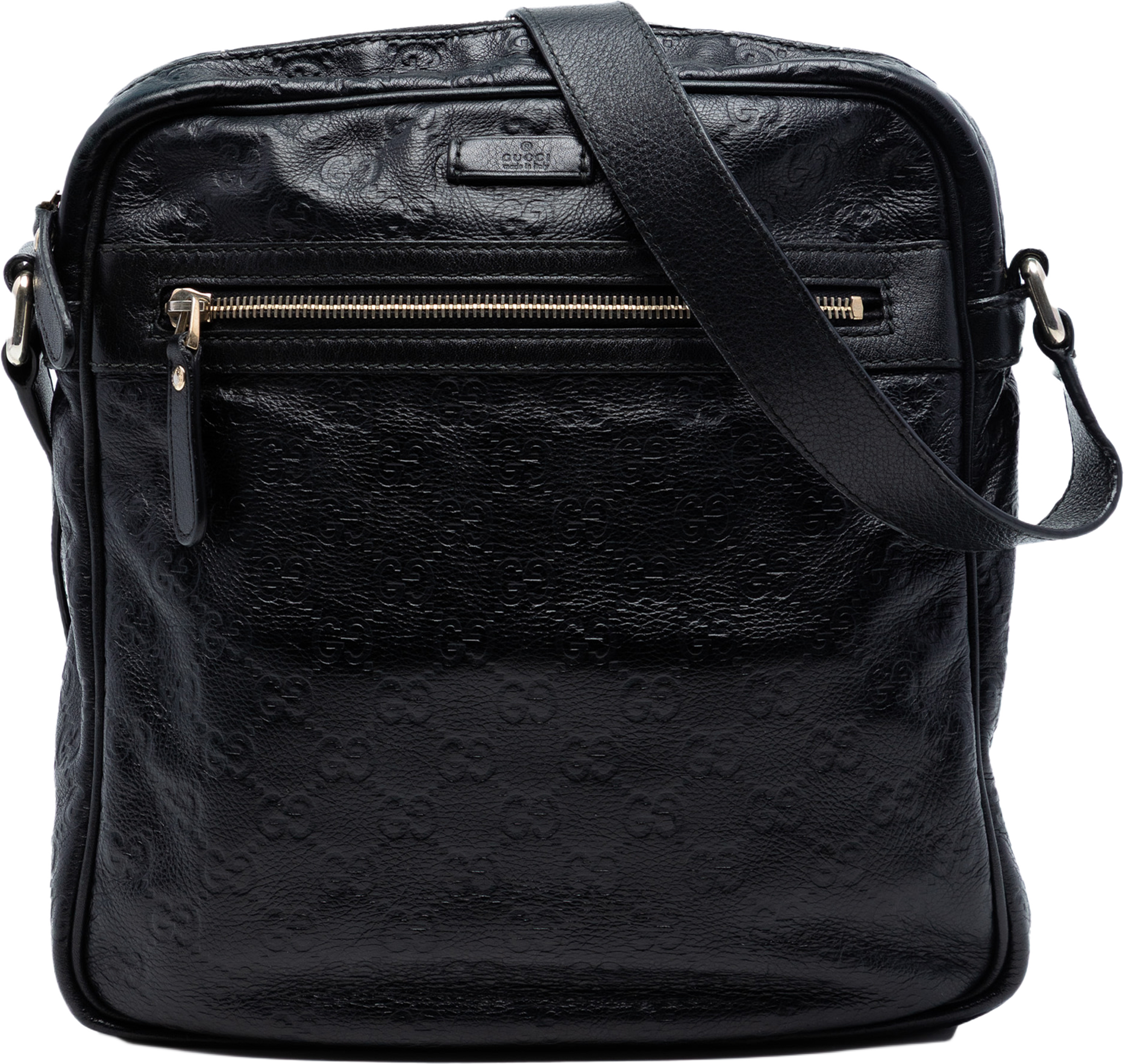 Gucci Guccissima Crossbody, från Luxclusif, i färgen black. Klicka för att öppna bilden i stort format