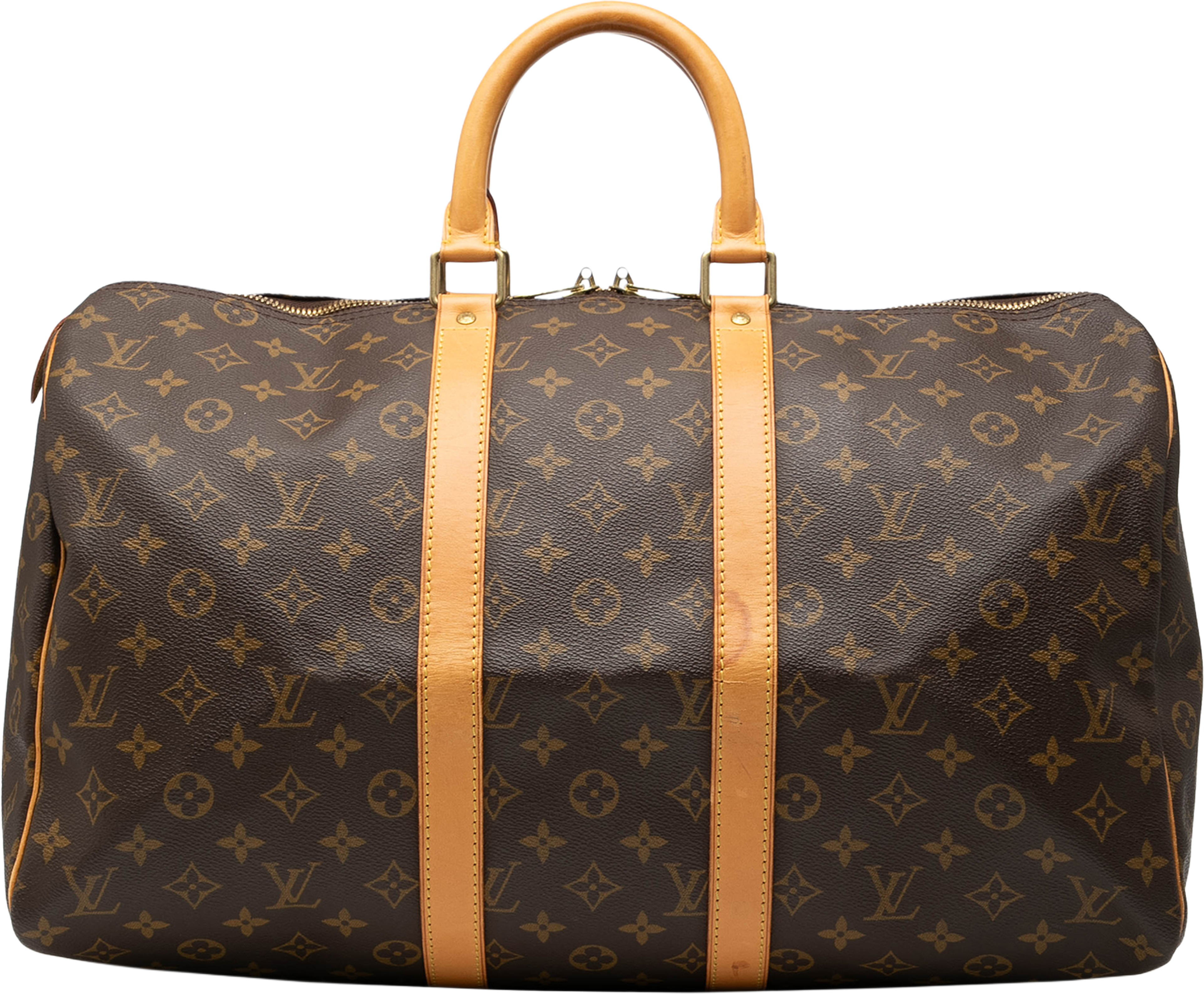 Louis Vuitton Monogram Keepall 45, från Luxclusif, i färgen brown. Klicka för att öppna bilden i stort format