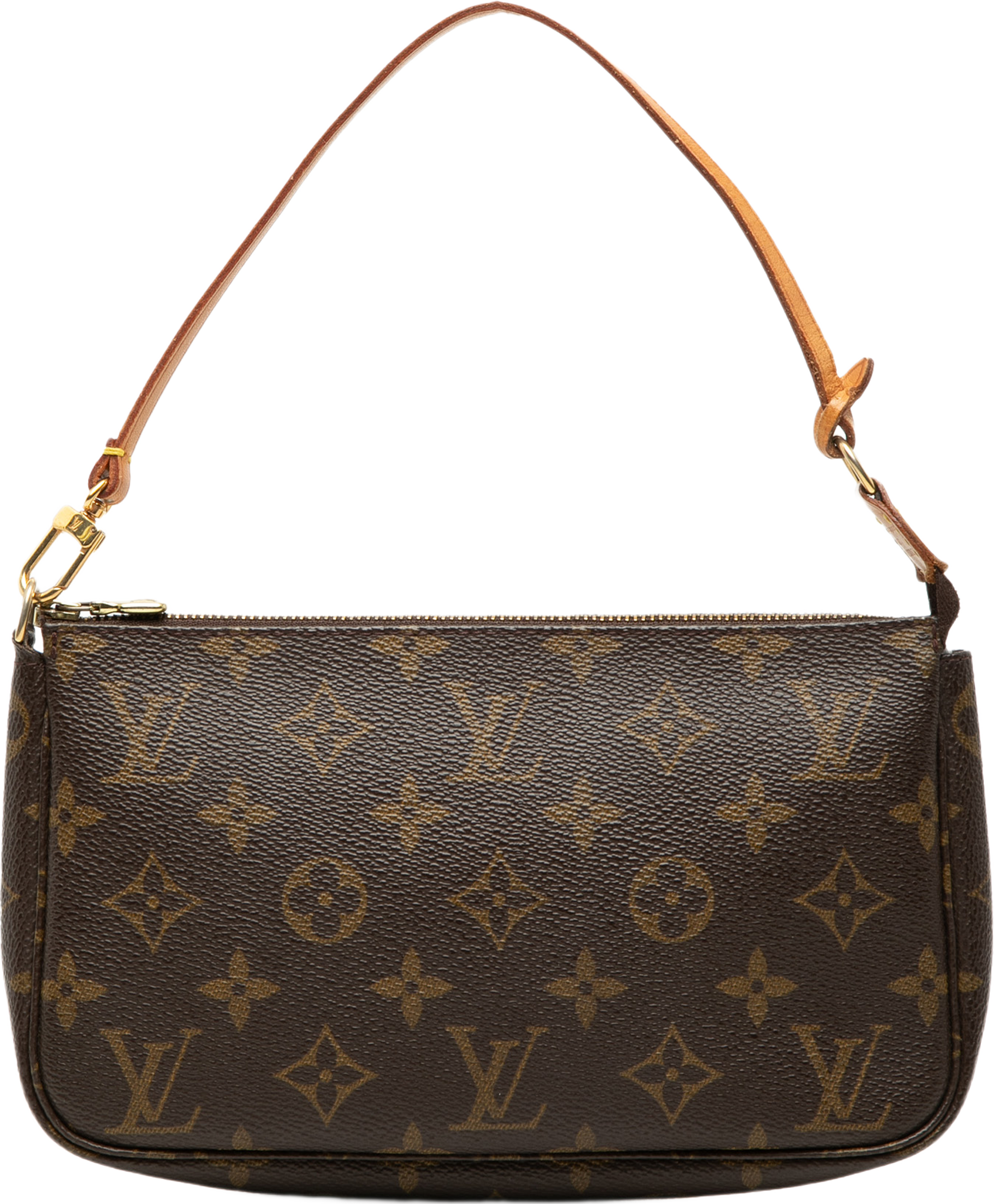 Louis Vuitton Monogram Pochette Accessoires, från Luxclusif, i färgen brun. Klicka för att öppna bilden i stort format