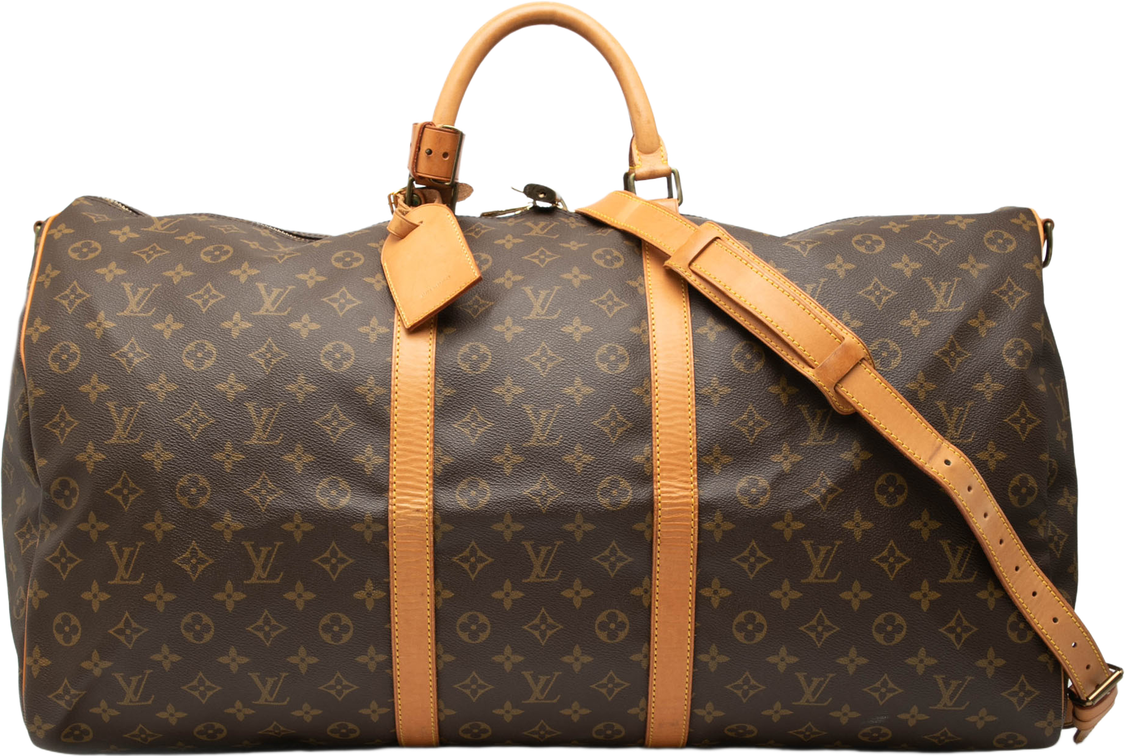 Louis Vuitton Monogram Keepall Bandouliere 60, från Luxclusif, i färgen brown. Klicka för att öppna bilden i stort format