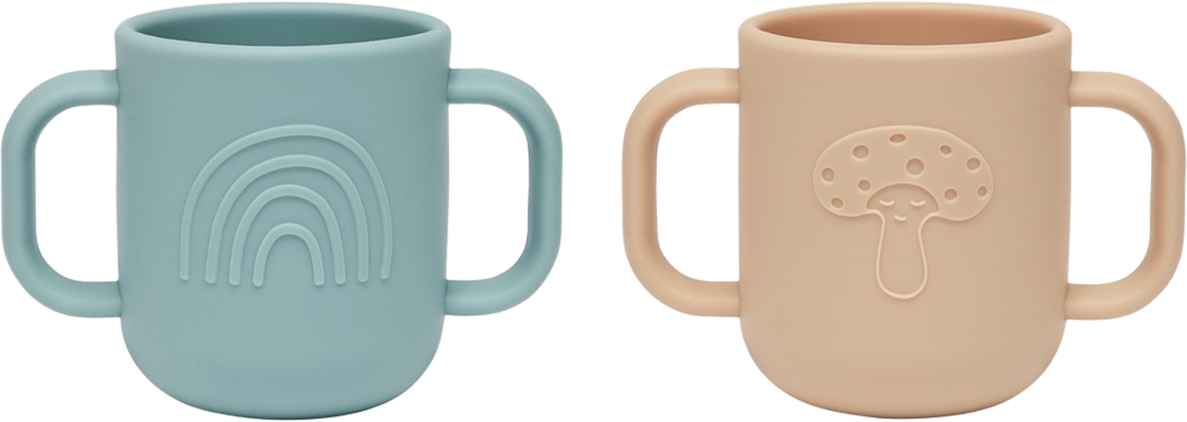 Kappu Cup - Pack Of 2, från OYOY Mini, i färgen aqua,camel. Klicka för att öppna bilden i stort format