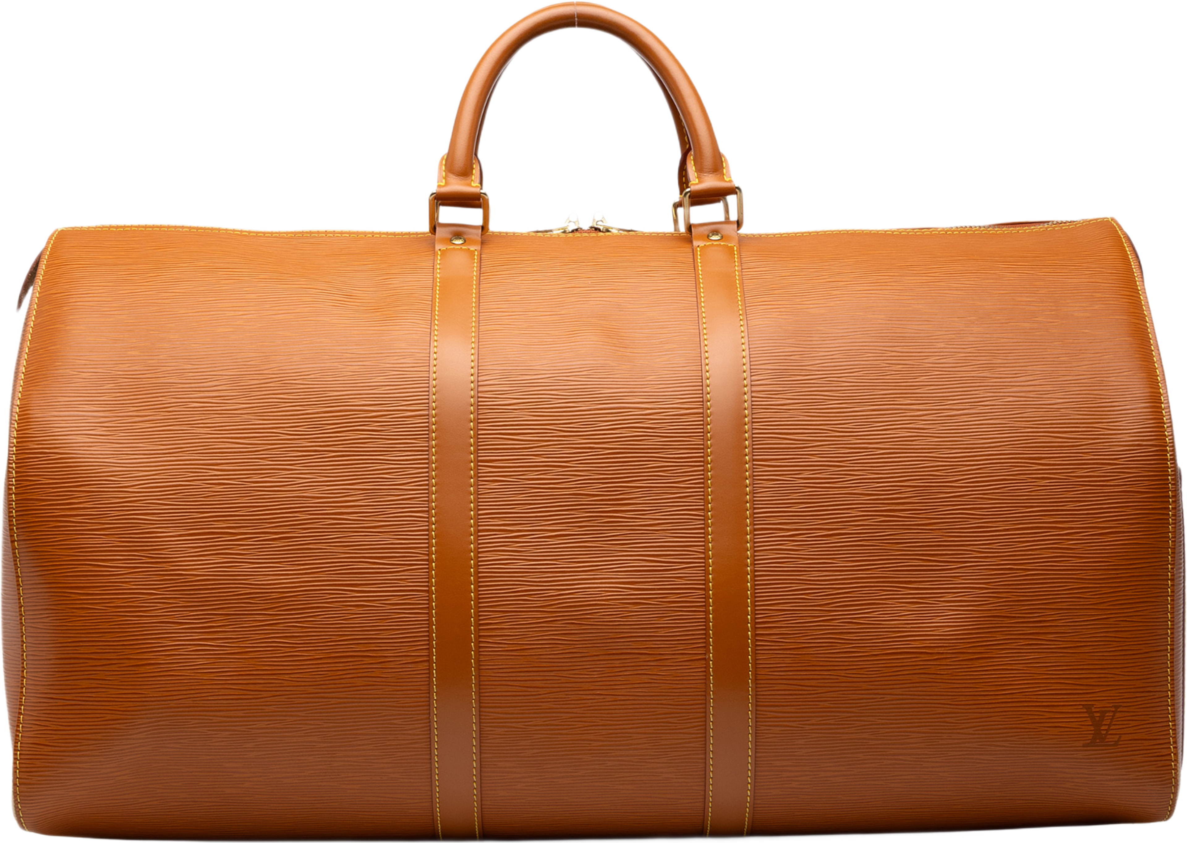 Louis Vuitton Epi Keepall 55, från Luxclusif, i färgen brun. Klicka för att öppna bilden i stort format