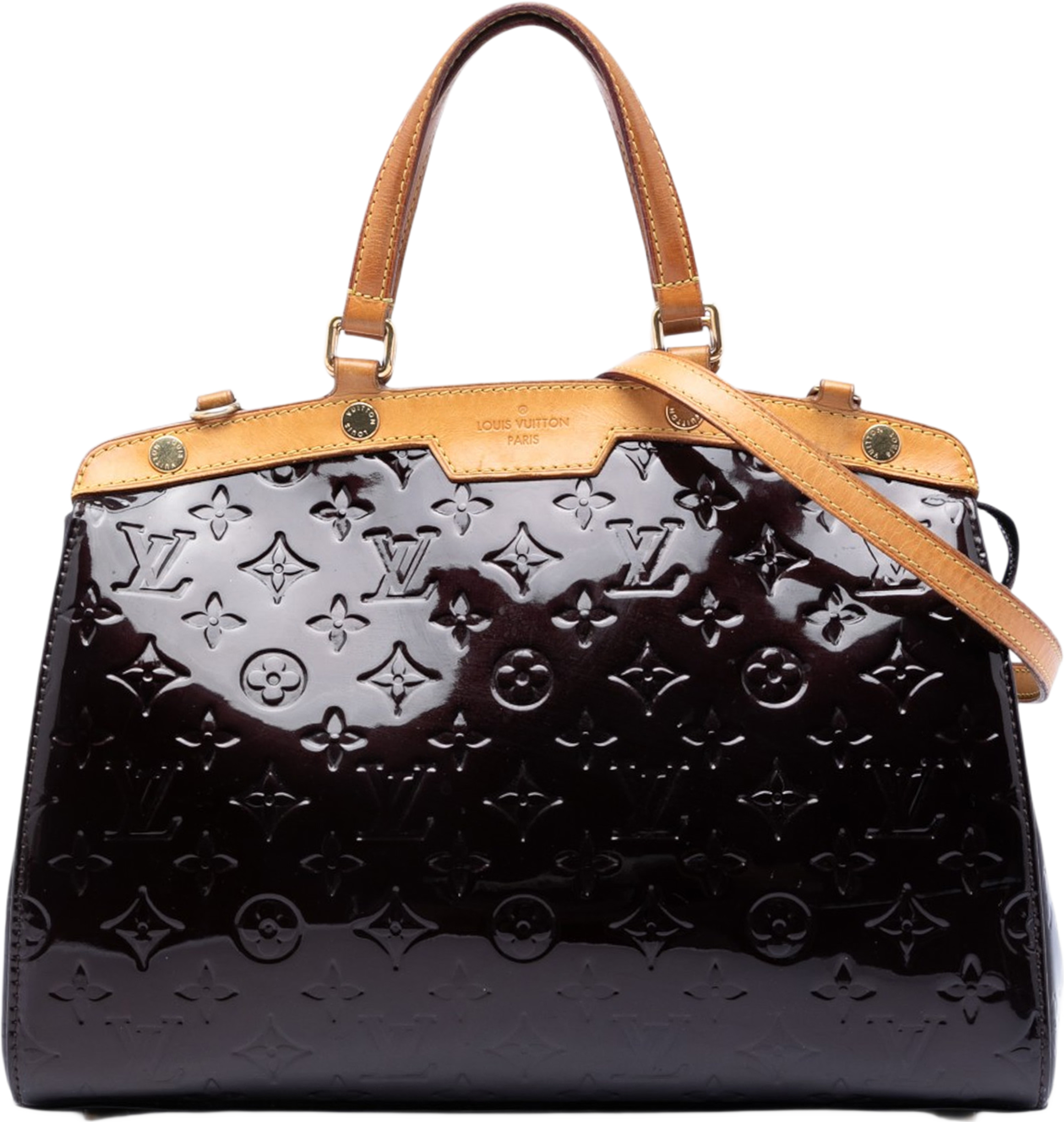 Louis Vuitton Monogram Vernis Brea Pm, från Luxclusif, i färgen purple. Klicka för att öppna bilden i stort format