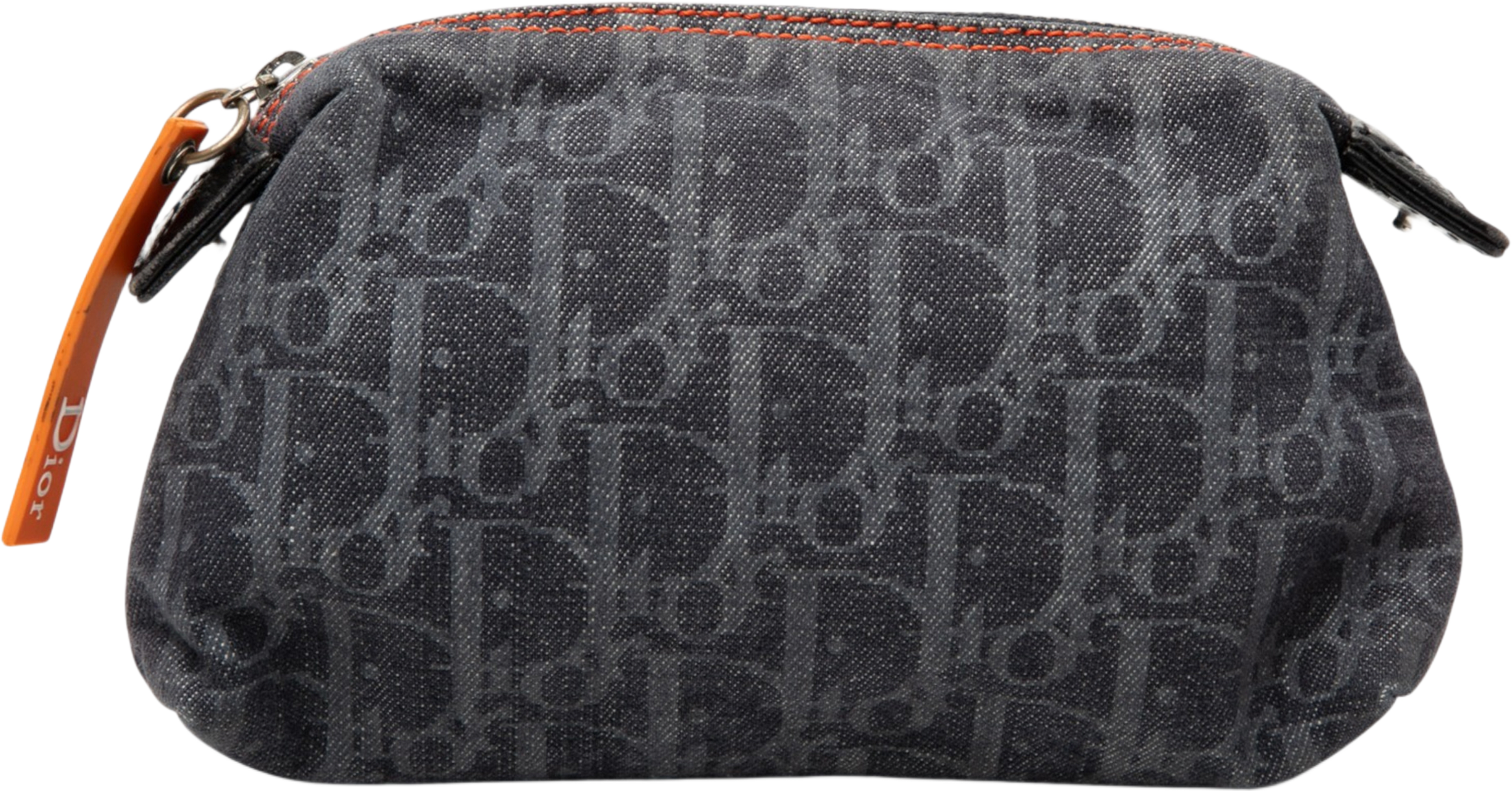 Dior Diorissimo Trotter Denim Flight Cosmetic Pouch, från Luxclusif, i färgen dark blue. Klicka för att öppna bilden i stort format