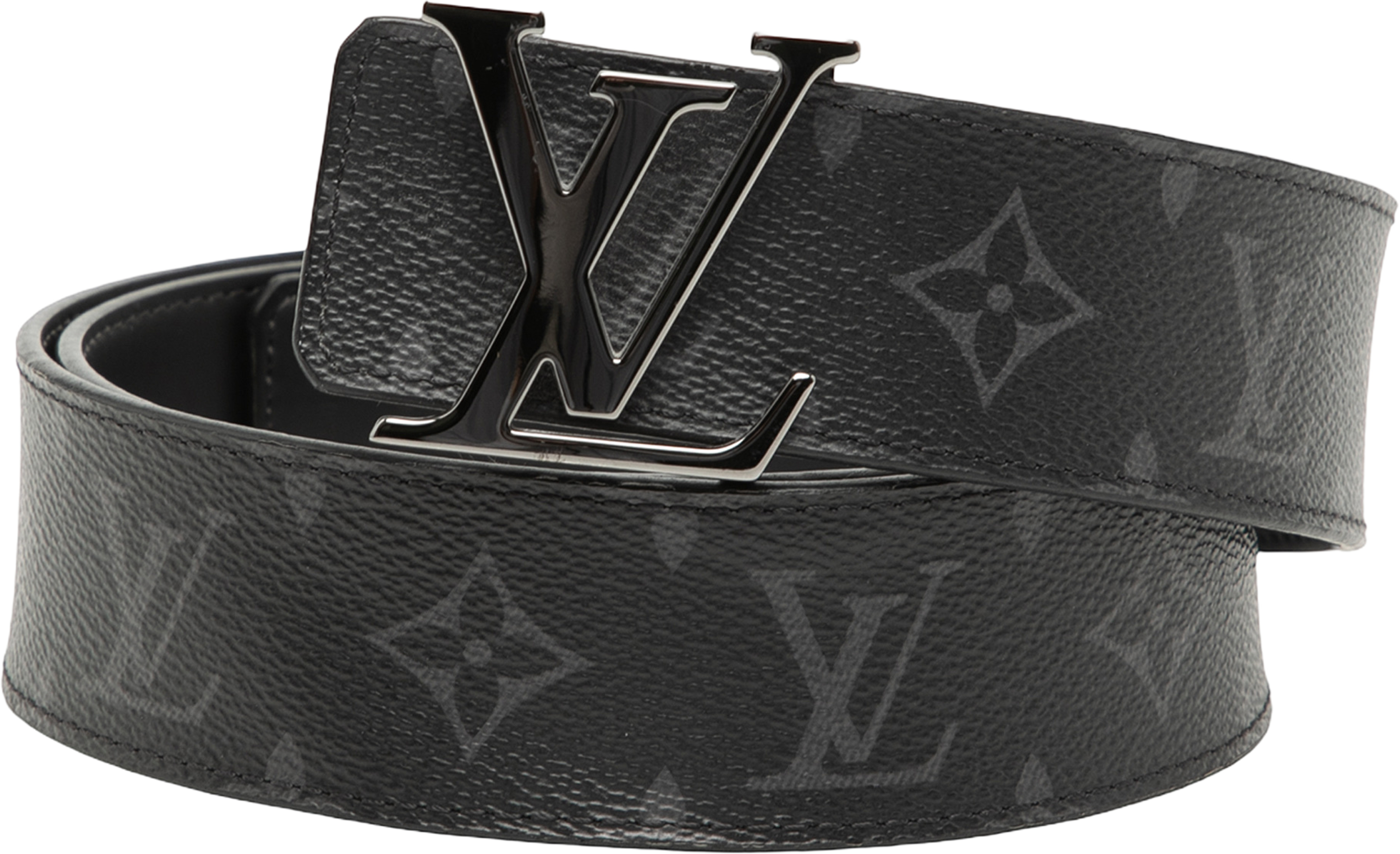 Louis Vuitton Monogram Eclipse Lv Initiales Reversible Belt, från Luxclusif, i färgen black. Klicka för att öppna bilden i stort format