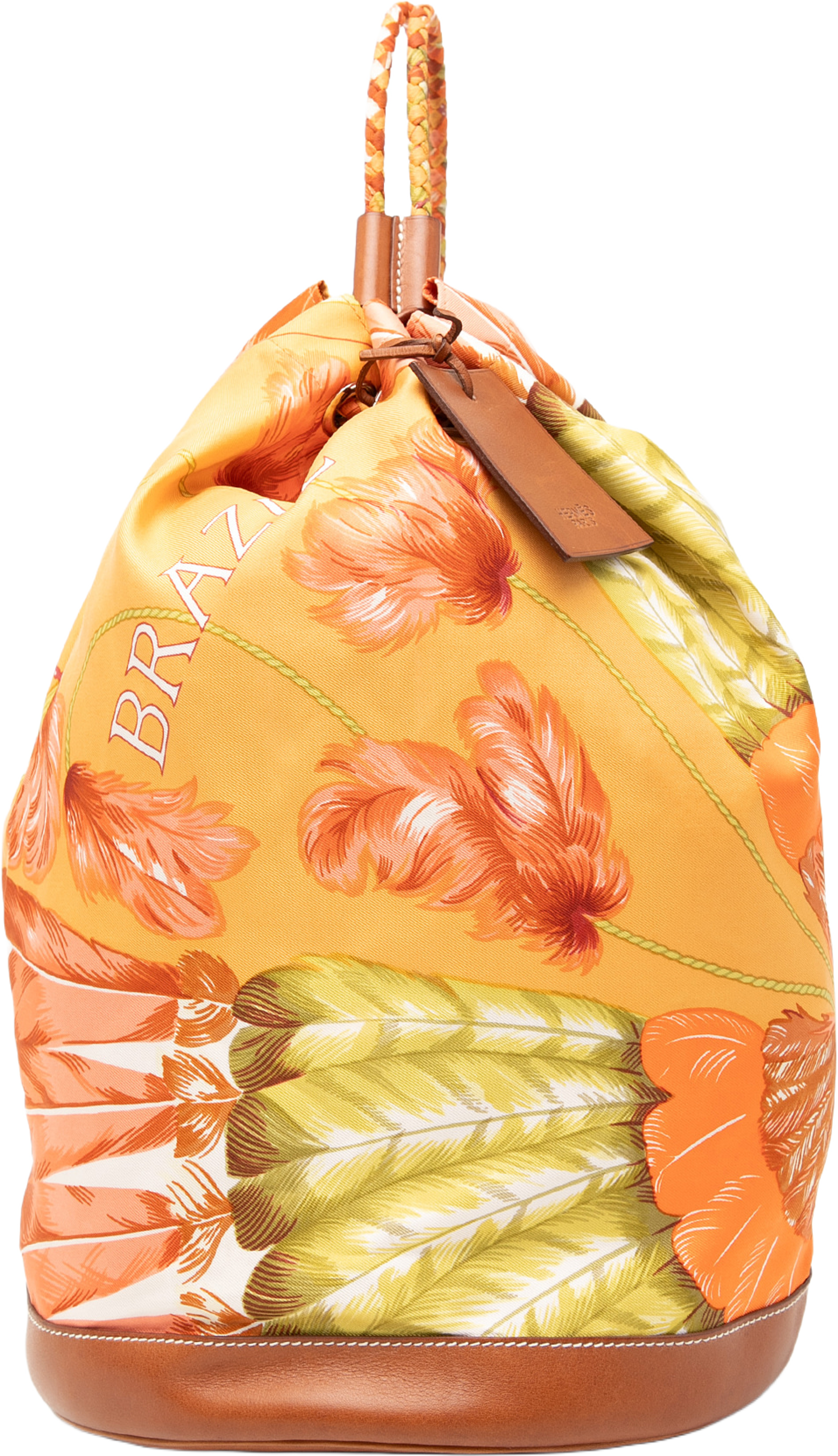 Hermès Silk Flamingo Party Sac Soie Cool 22, från Luxclusif, i färgen light orange. Klicka för att öppna bilden i stort format