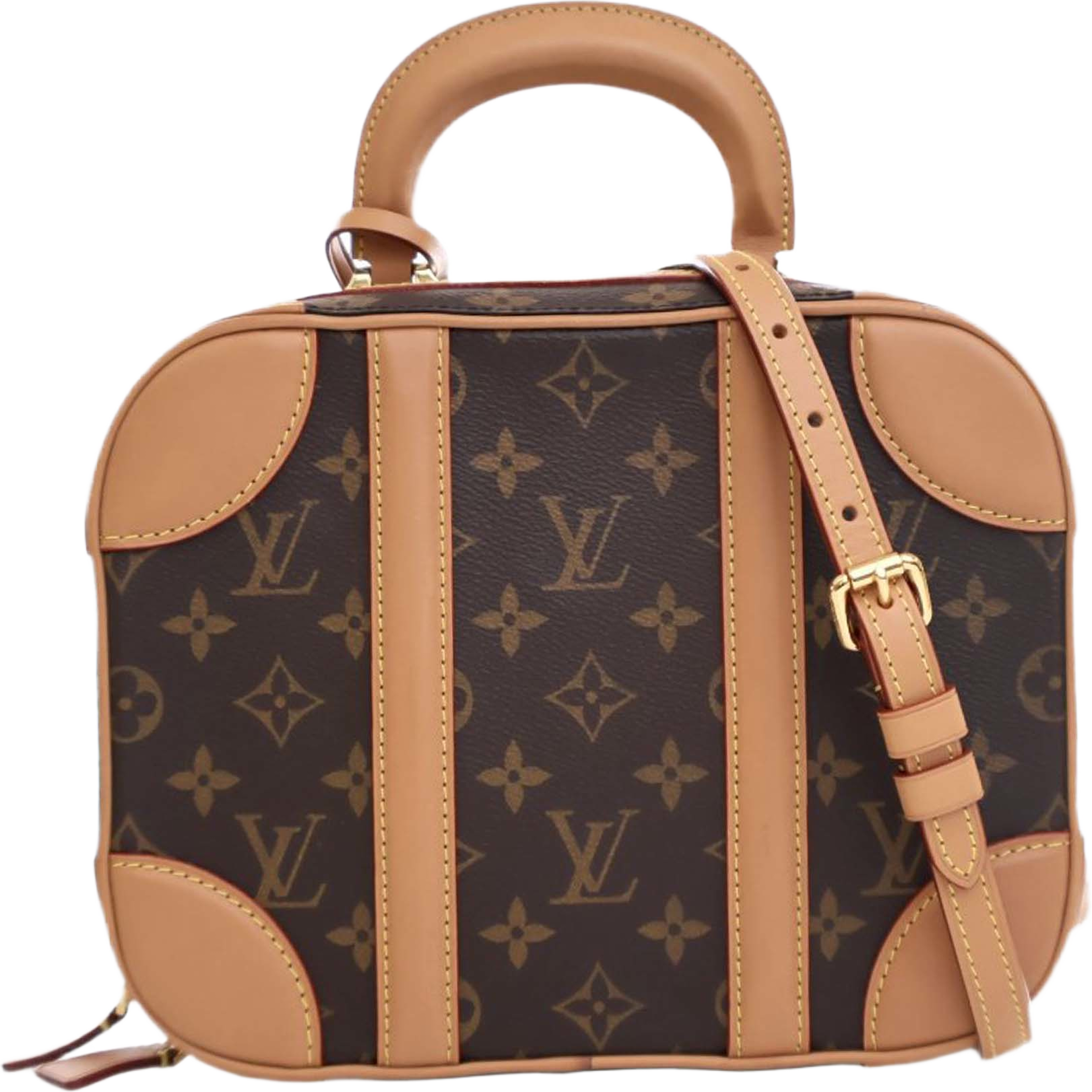 Louis Vuitton Monogram Valisette Pm, från Luxclusif, i färgen brown. Klicka för att öppna bilden i stort format