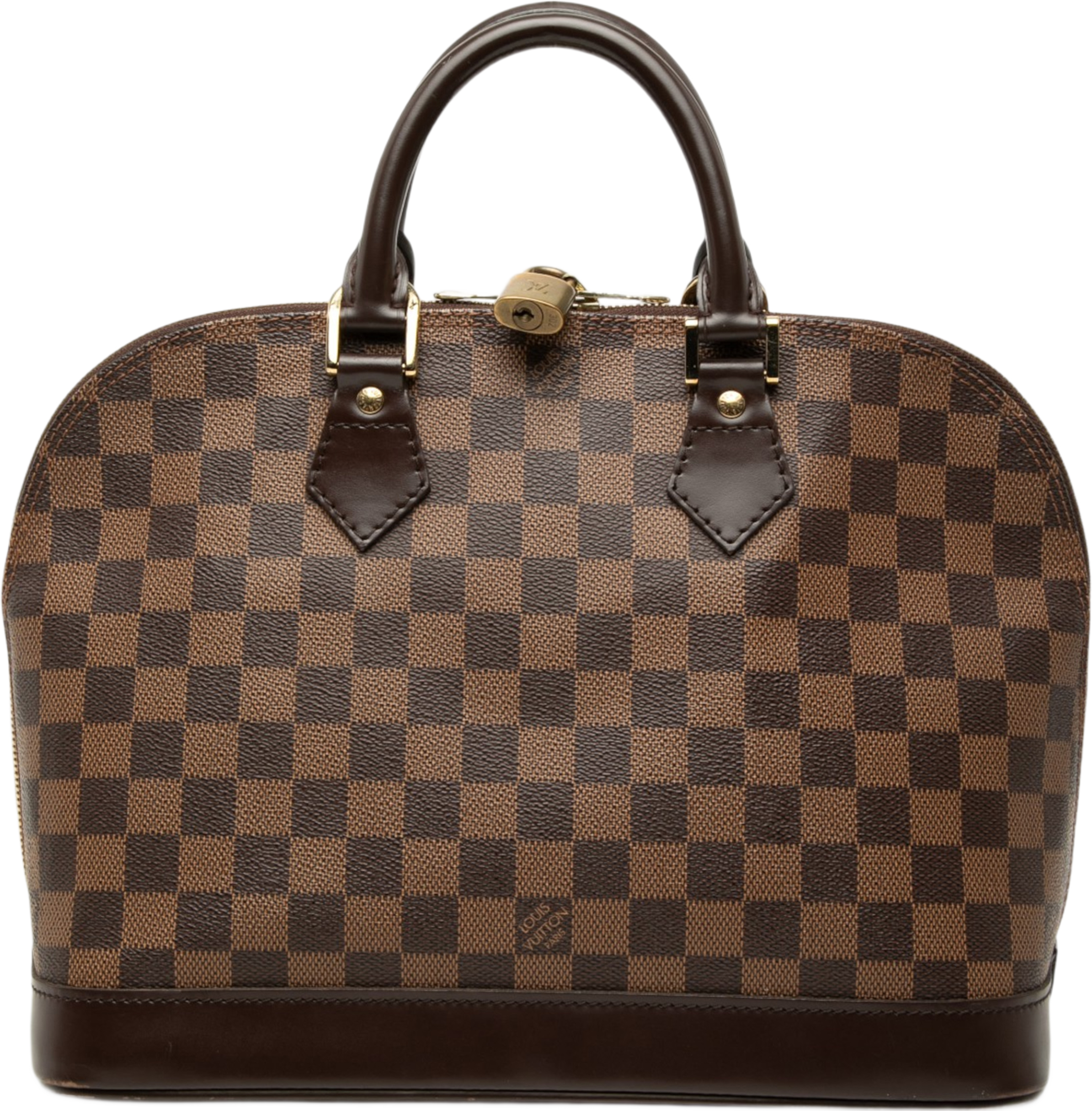 Louis Vuitton Damier Ebene Alma Pm, från Luxclusif, i färgen brun. Klicka för att öppna bilden i stort format