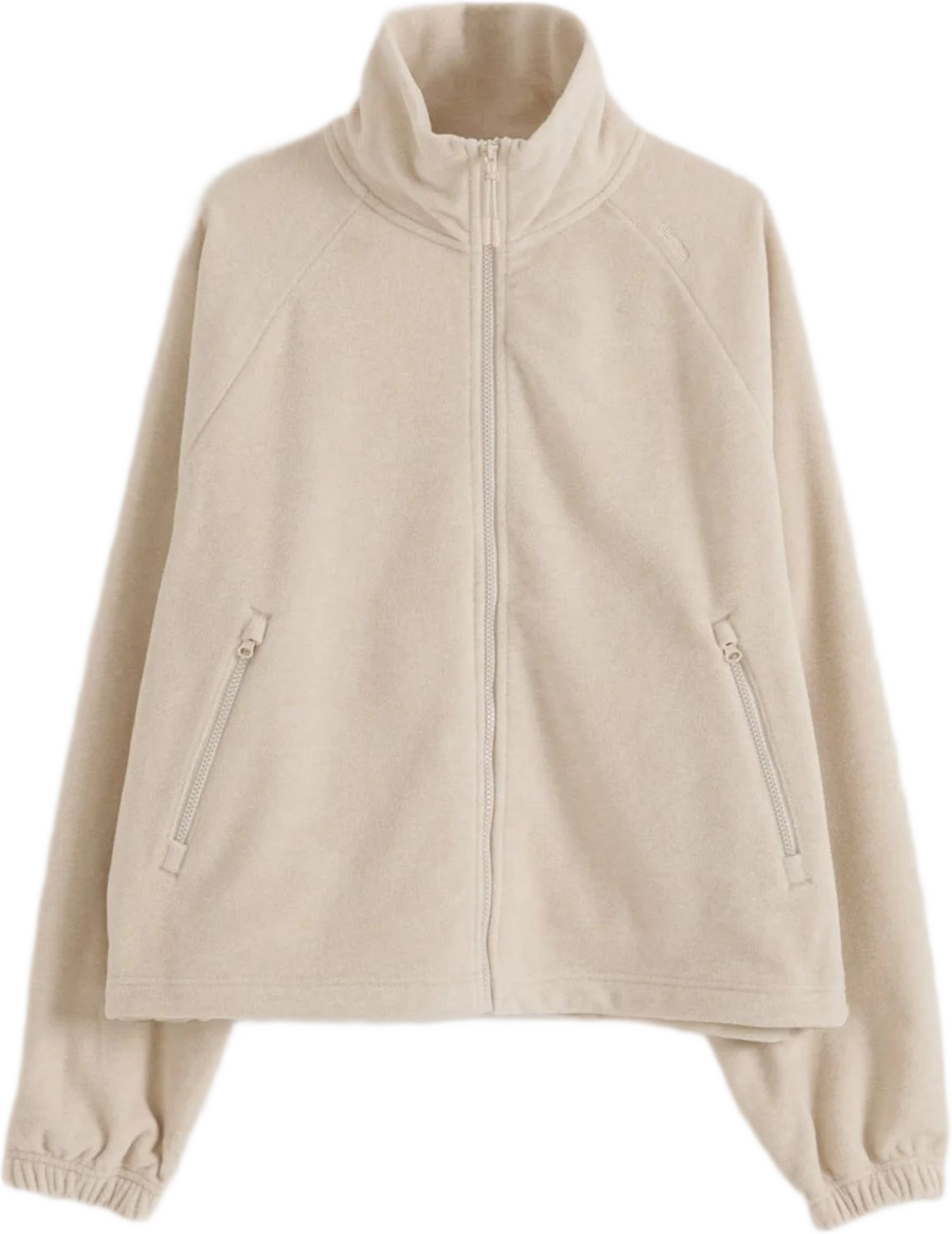 Fleece Zip Jacket, från aim'n, i färgen sand. Klicka för att öppna bilden i stort format